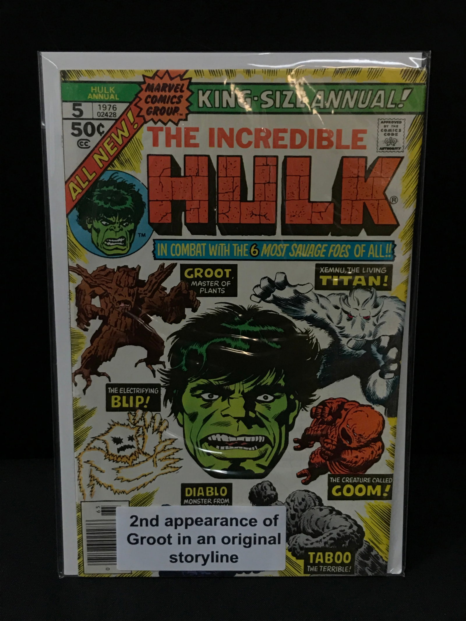MARVEL COMICS NO.5 THE INCREDIBLE HULK: Prices are in Canadian dollars