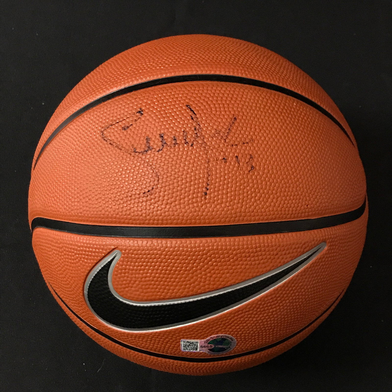 STEVE NASH SIGNED NIKE BASKETBALL (WWOC COA): Prices are in Canadian dollars