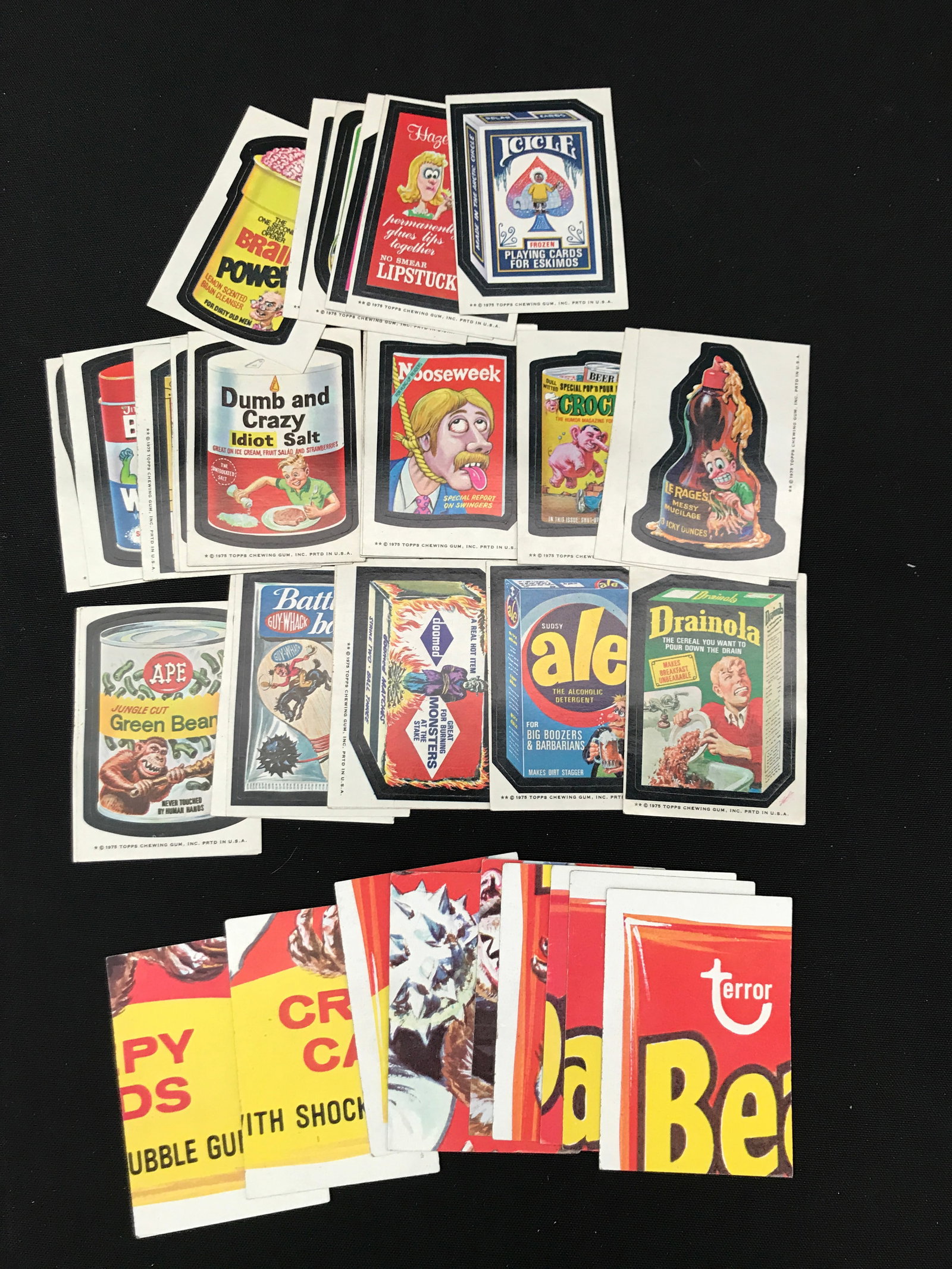 VINTAGE WACKY PACKS LOT SERIES 13 MISSING 4 CARDS (1 of 1)