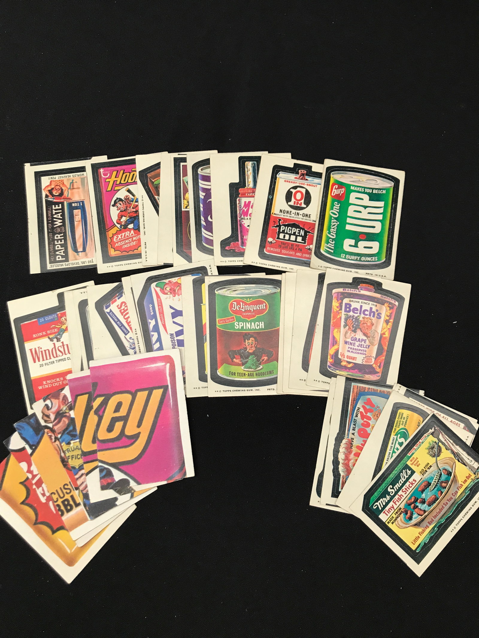 VINTAGE WACKY PACKS LOT SERIES 9 COMPLETE PLUS 4 PUZZLE CARDS (1 of 1)