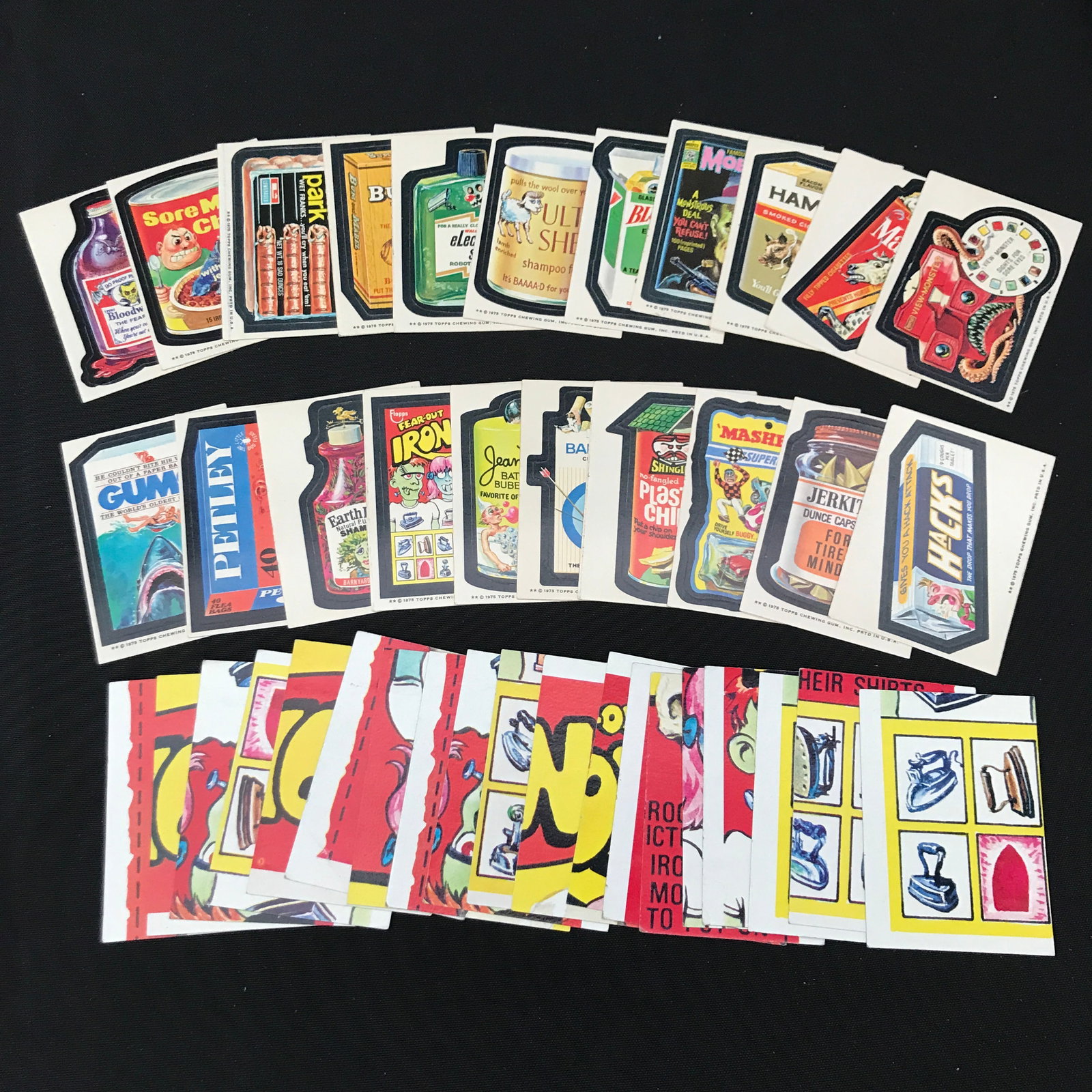 VINTAGE WACKY PACKS LOT SERIES 15 PARTIAL SET (1 of 2)