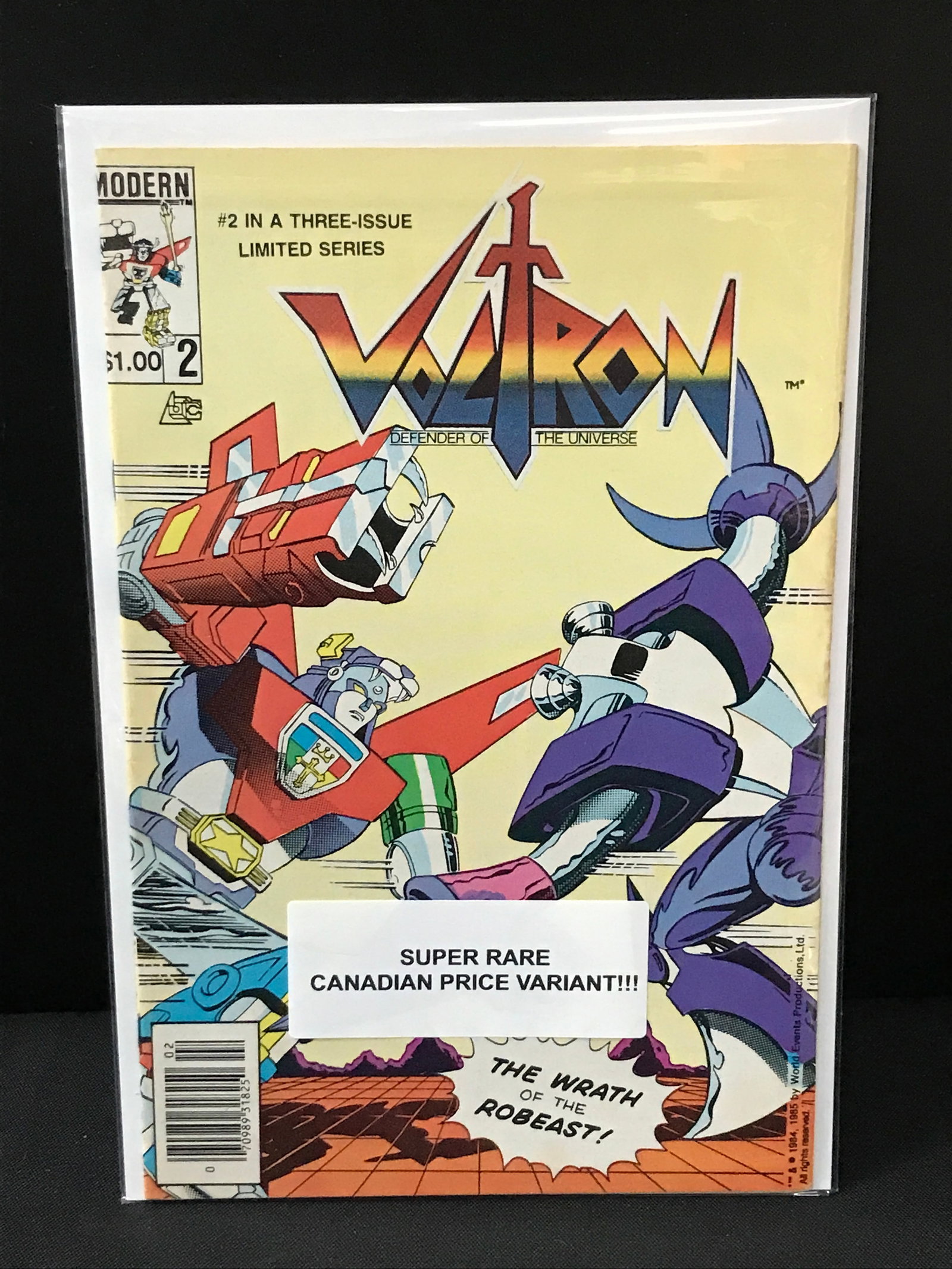 MODERN COMICS NO.2 VOLTRON: Prices are in Canadian dollars