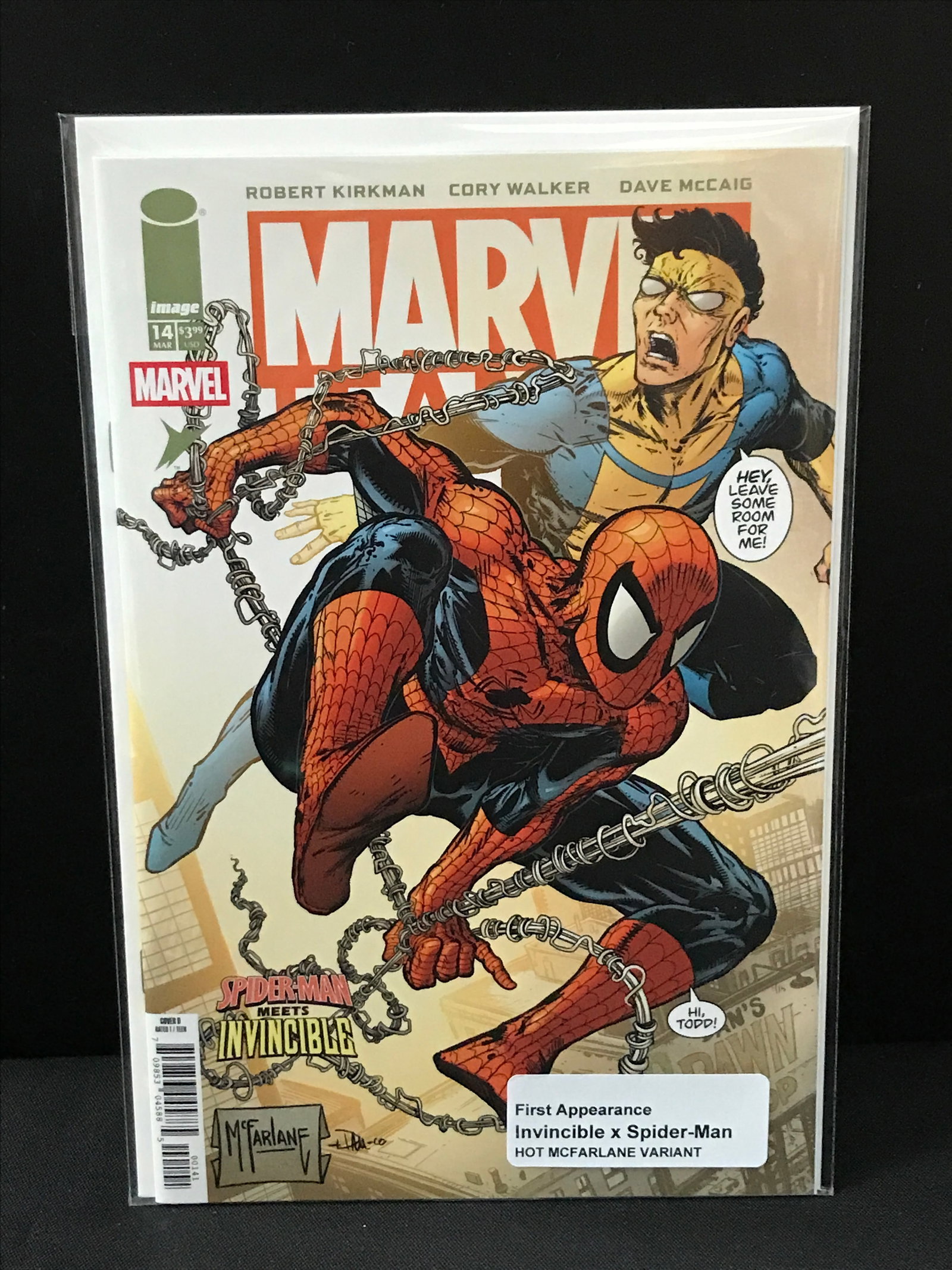 IMAGE AND MARVEL COMICS.NO.14 SPIDERMAN MEETS INVINCIBLE (1 of 1)