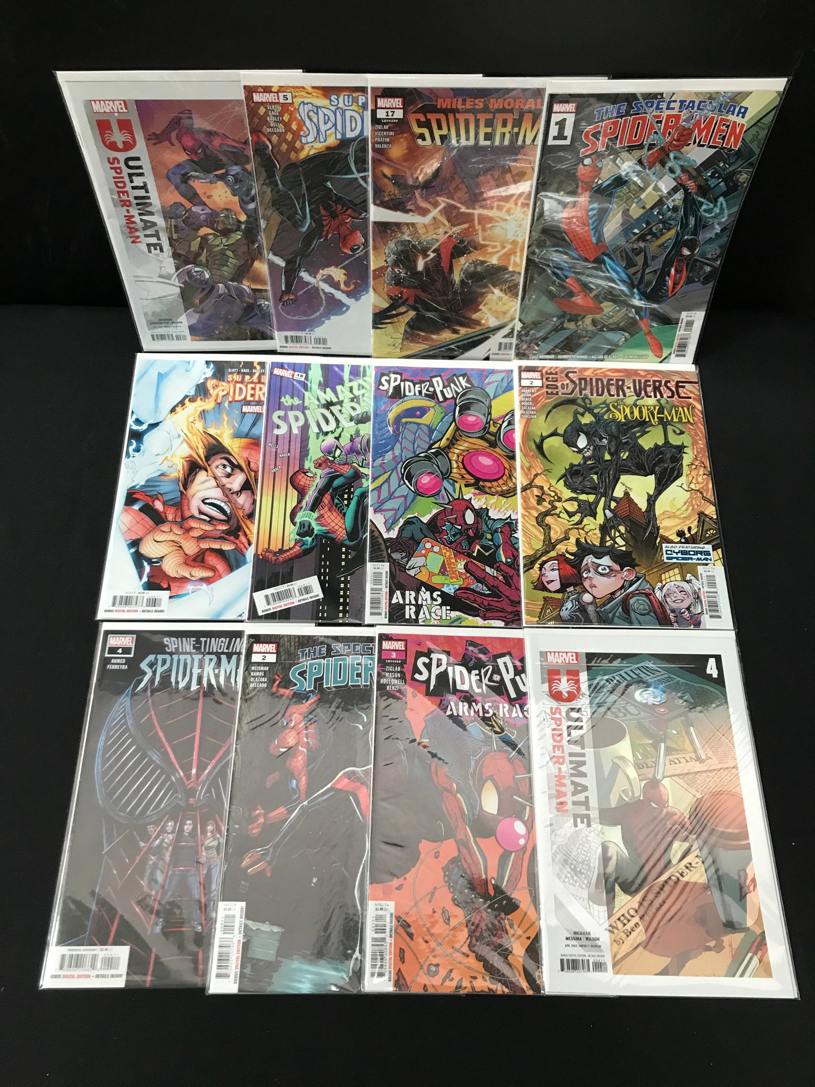 LOT OF 12 SPIDERMAN COMICS (MARVEL COMICS): Prices are in Canadian dollars
