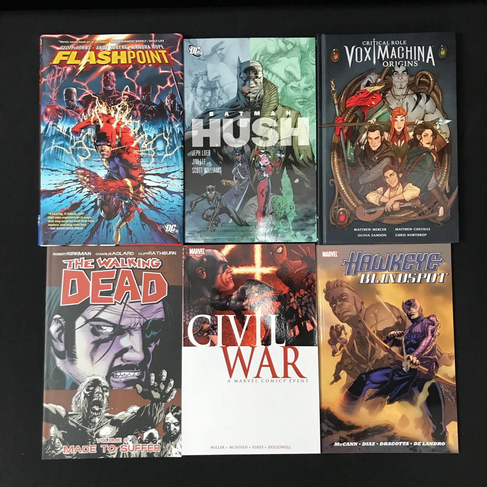 LOT OF 6 MIXED TITLE GRAPHIC NOVELS - MARVEL & DC (1 of 1)