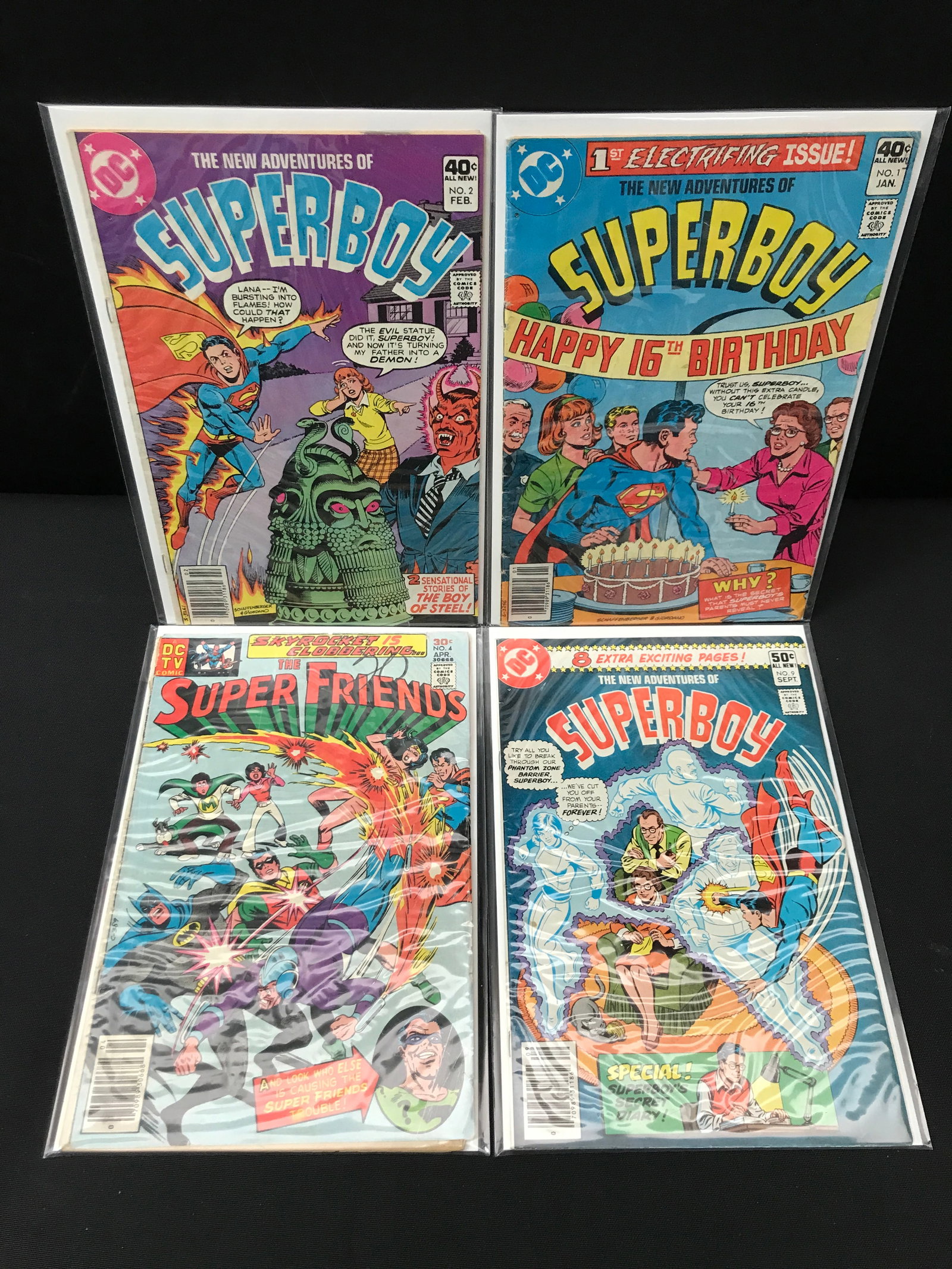 LOT OF 4 COMICS INCLUDING 3 FEATURING SUPERBOY - DC COMICS (1 of 1)