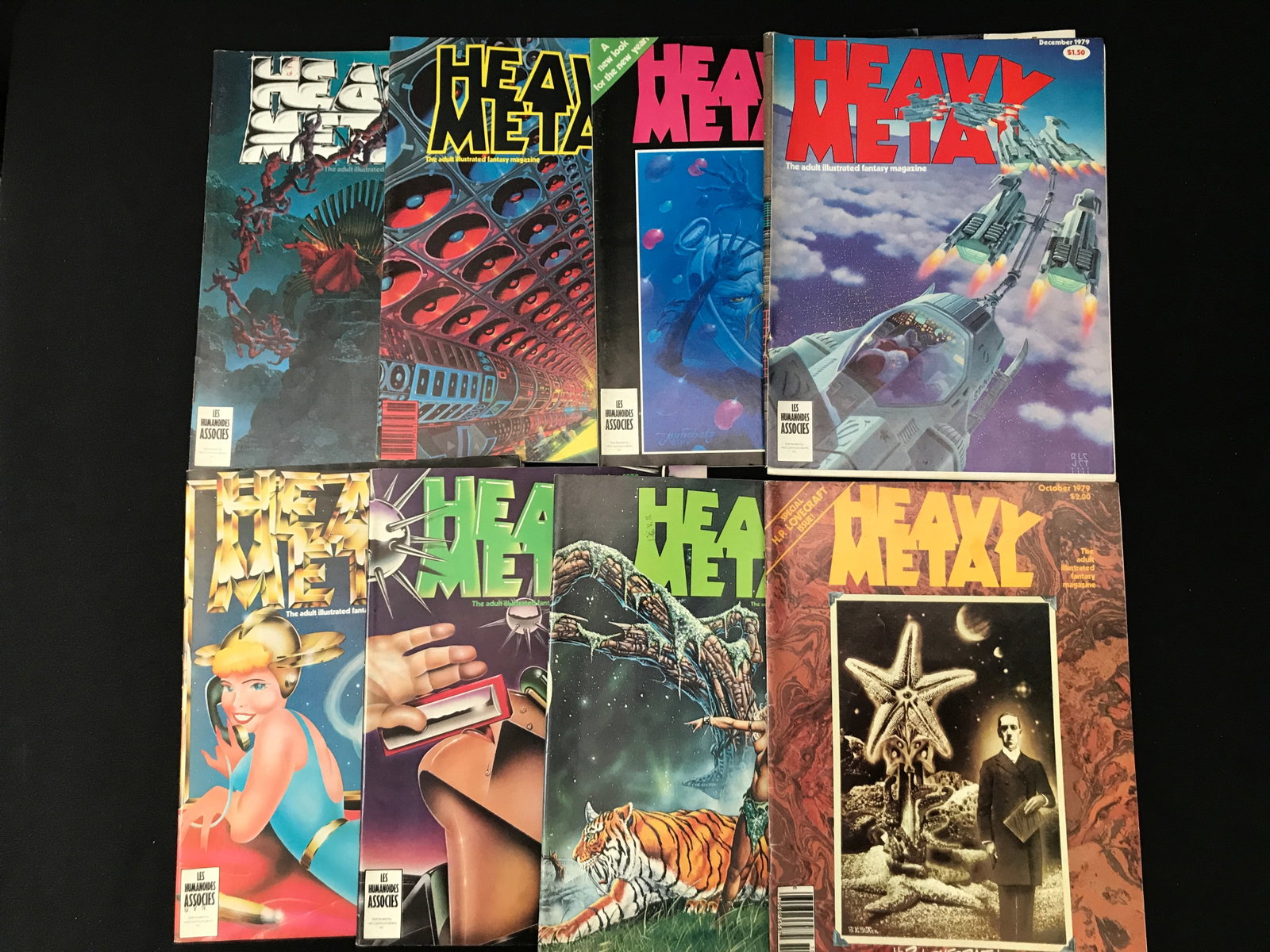 LOT OF 8 HEAVY METAL MAGAZINES: Prices are in Canadian dollars