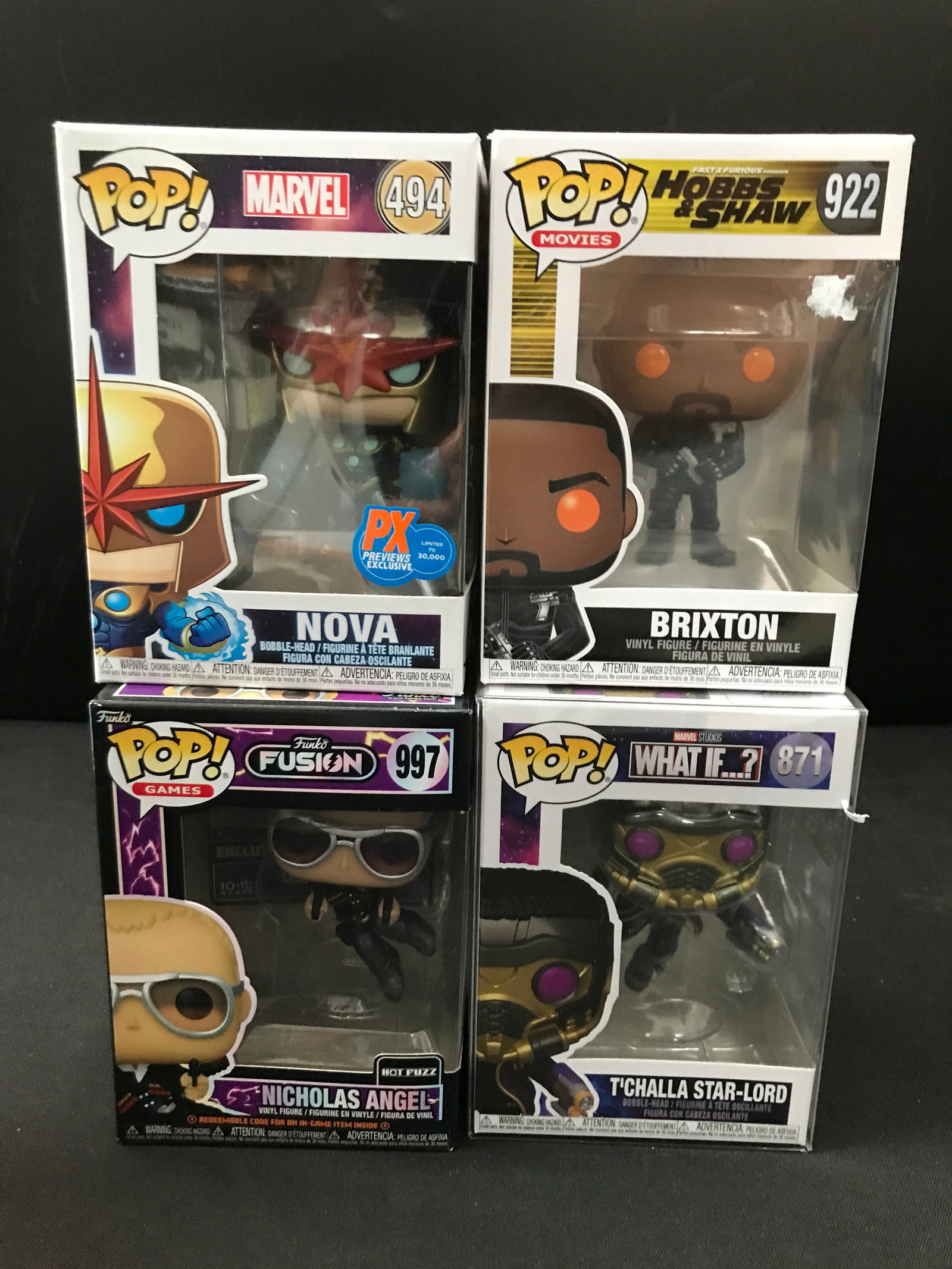 LOT OF 4 FUNKO POPS IN ORIGINAL PACKAGING (1 of 1)