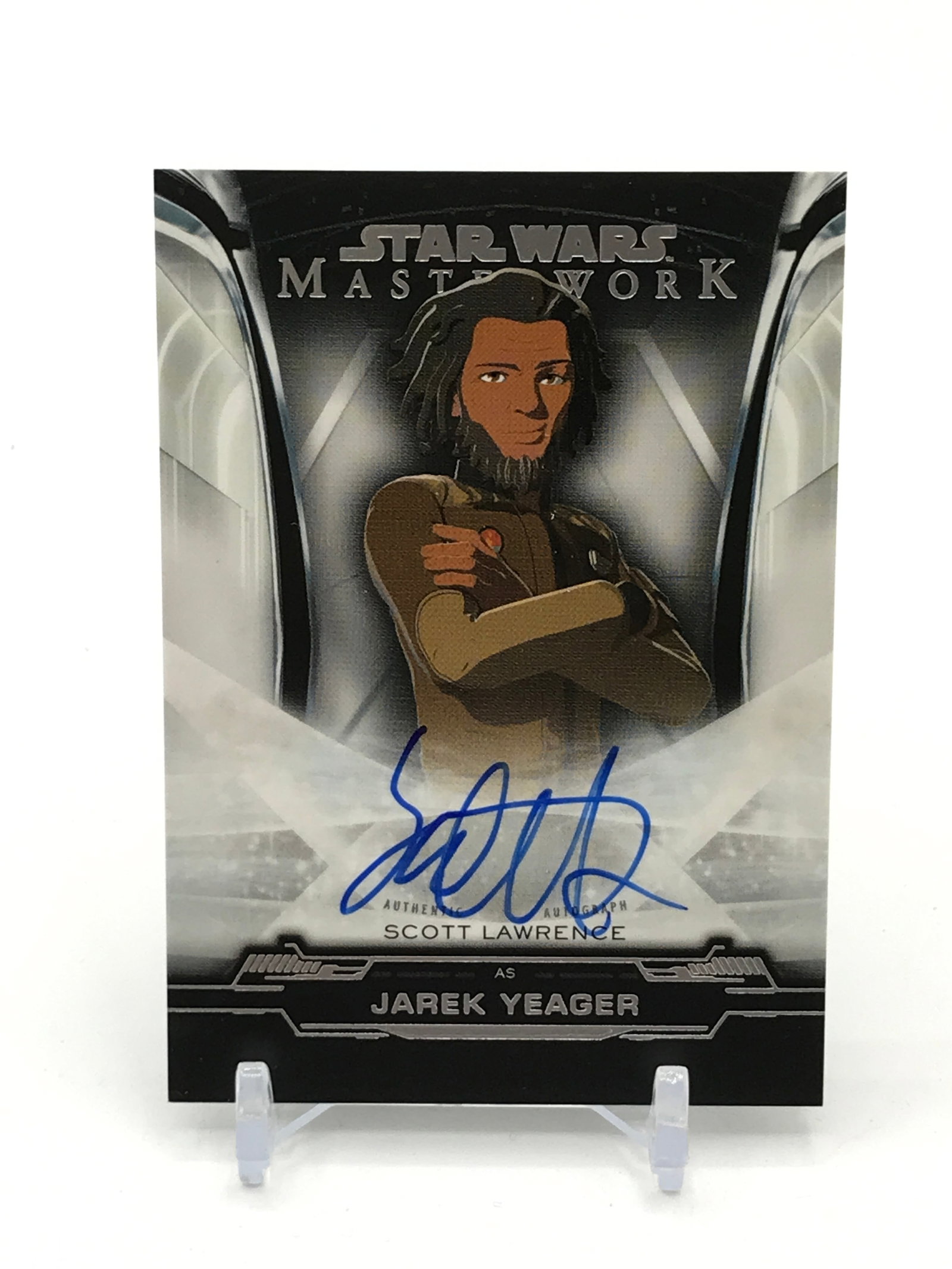 TOPPS STAR WARS MASTERWORK SCOTT LAWRENCE AS JAREK YEAGER SIGNED TRADING CARD: Prices are in Canadian dollars