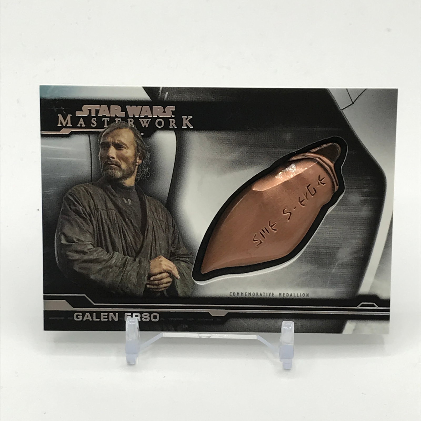 TOPPS STAR WARS MASTERWORK GALEN ERSO ARTIFACT MEDALLION TRADING CARD: Prices are in Canadian dollars
