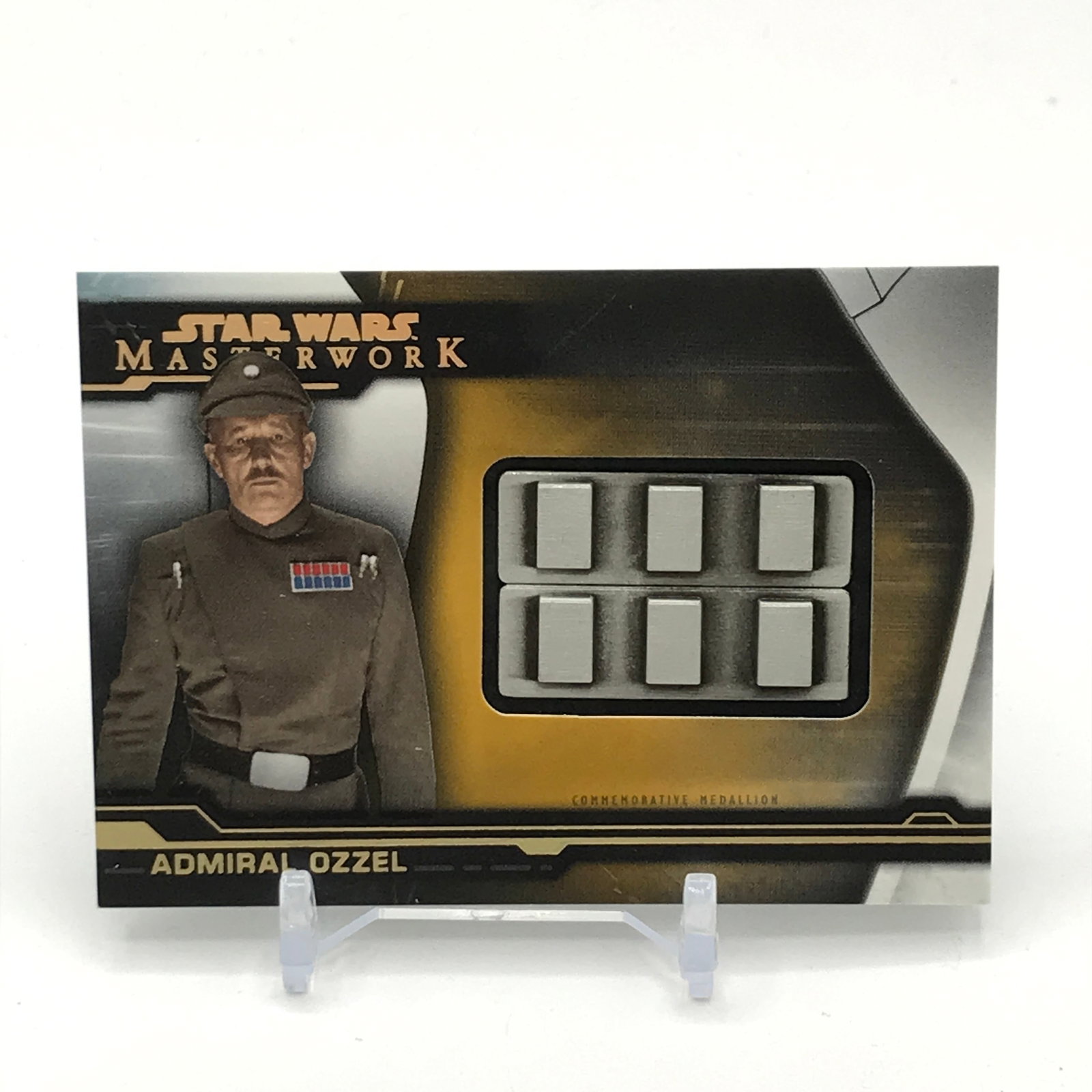 TOPPS STAR WARS MASTERWORK ADMIRAL OZZEL ARTIFACT MEDALLION TRADING CARD: Prices are in Canadian dollars