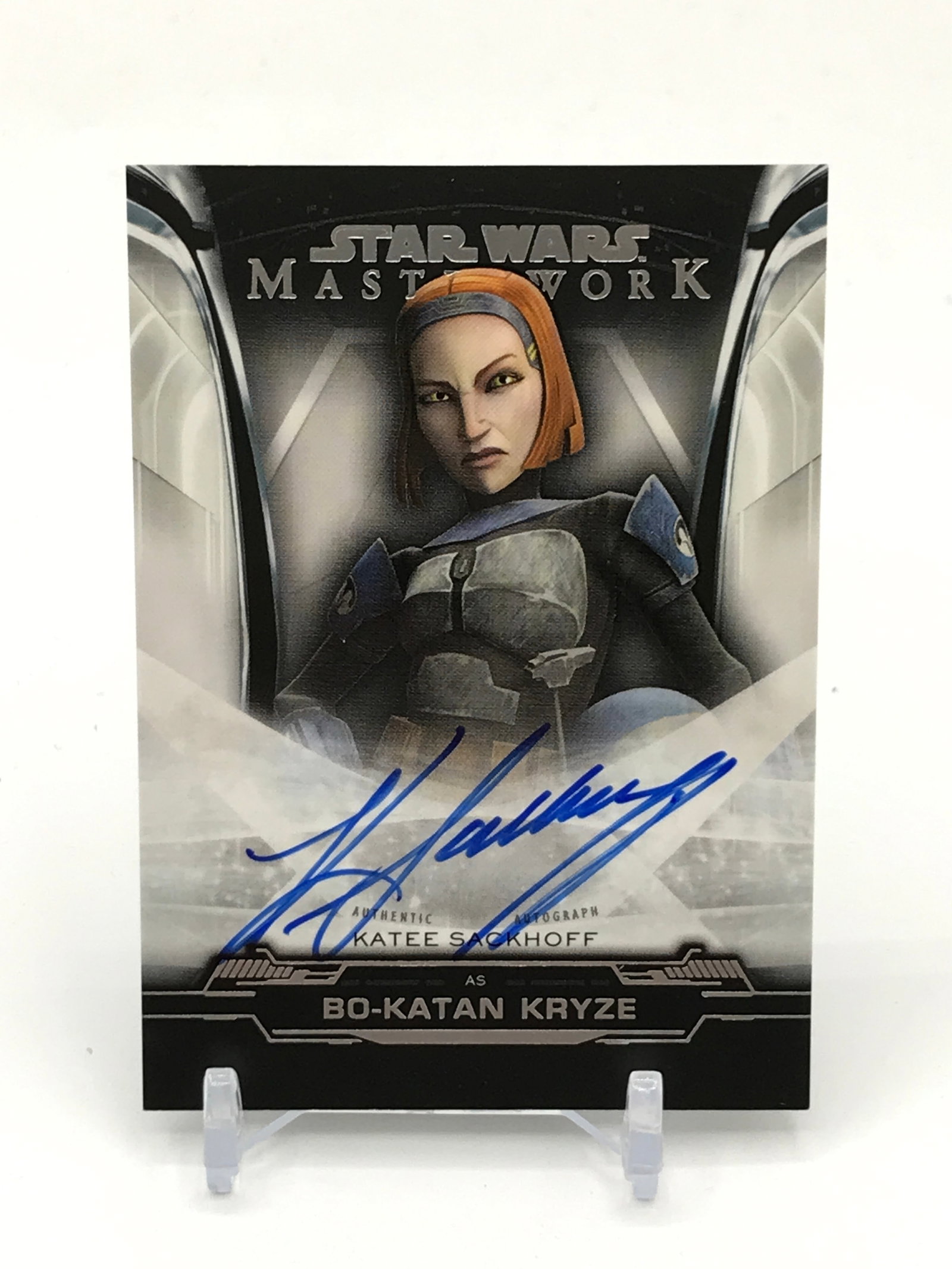 TOPPS STAR WARS MASTERWORK KATEE SACKHOFF SIGNED BO-KATAN KRYZE TRADING CARD: Prices are in Canadian dollars