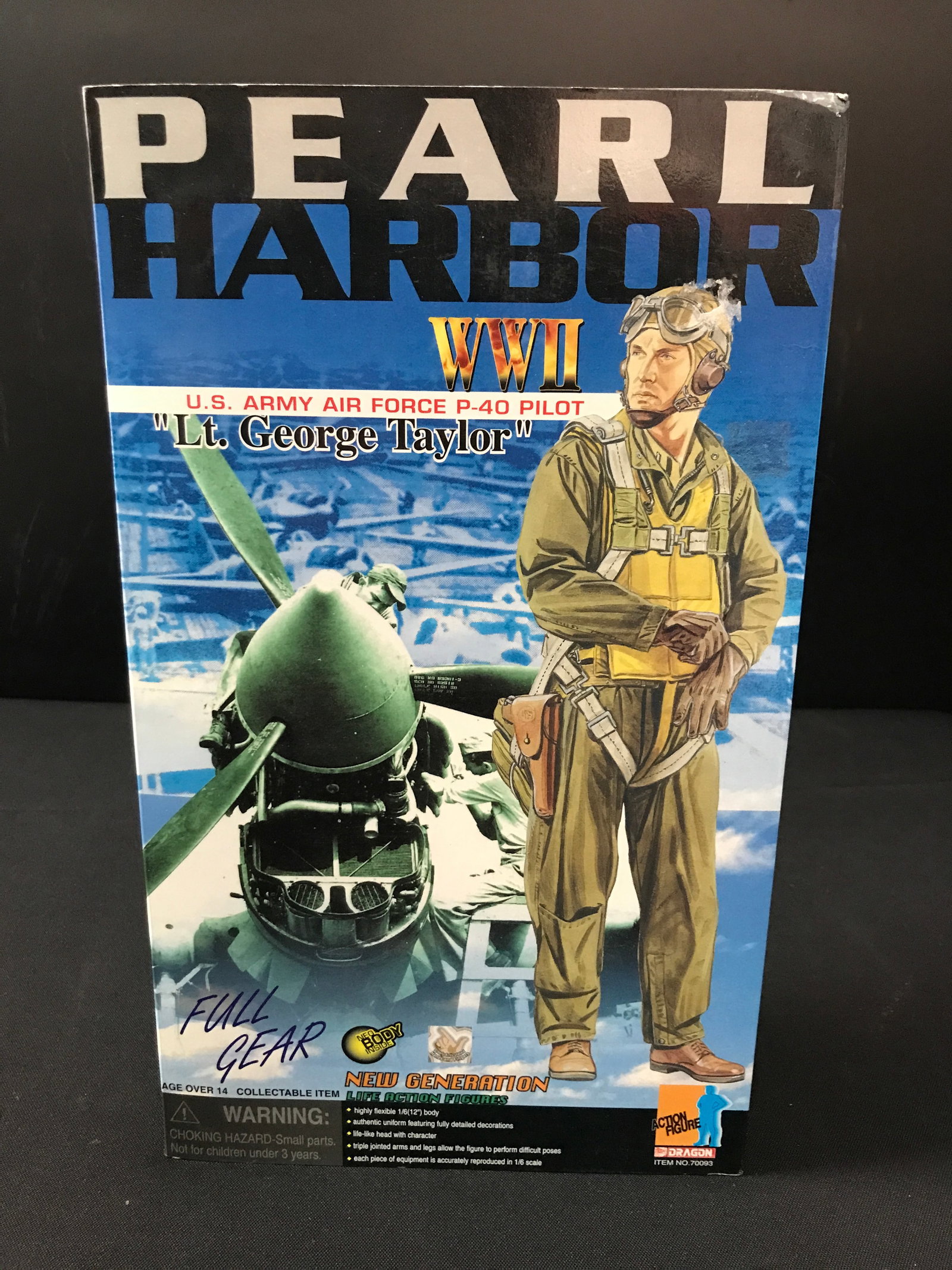 PEARL HARBOR WWII LT. GEORGE TAYLOR ACTION FIGURE IN ORIGINAL PACKAGING: Prices are in Canadian dollars