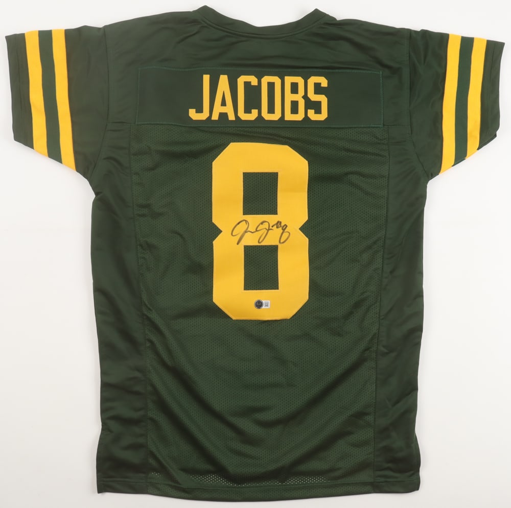 JOSH JACOBS SIGNED JERSEY - BECEKTT COA: Prices are in Canadian dollars