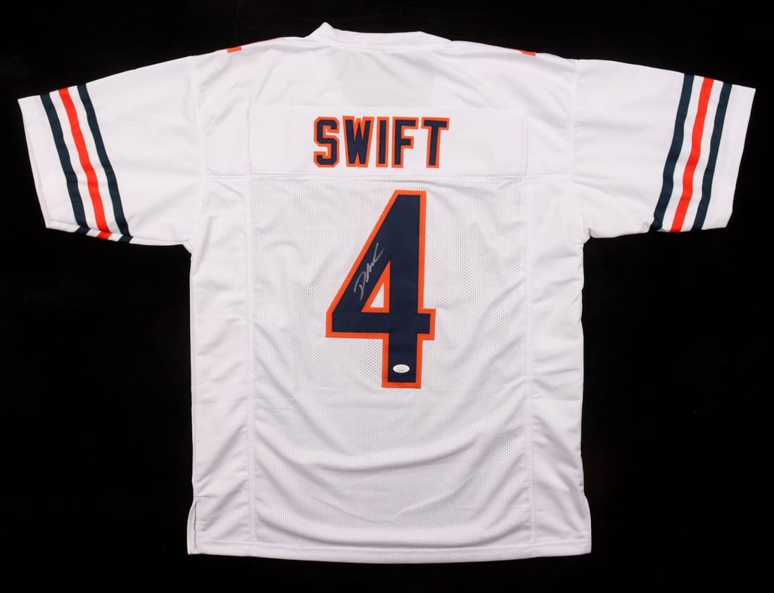 D'ANDRE SWIFT SIGNED CHICAGO BEARS JERSEY - JSA COA: Prices are in Canadian dollars