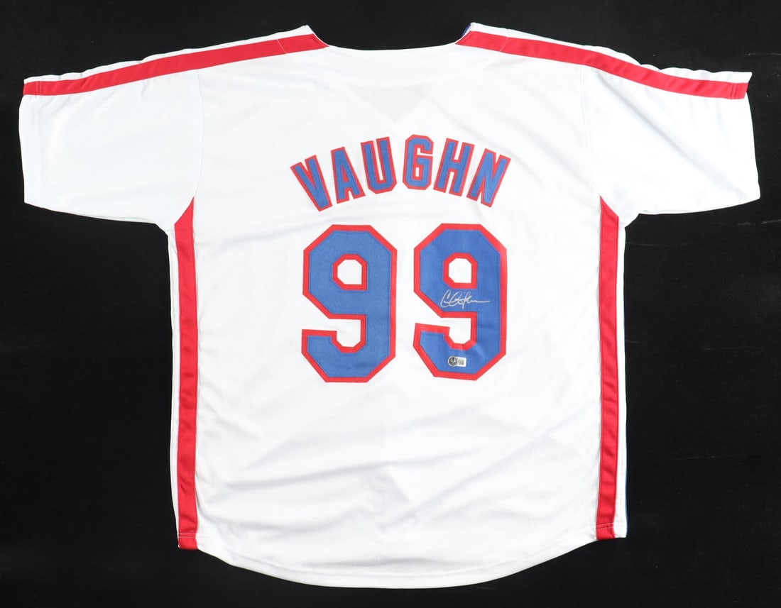 CHARLIE SHEENS SIGNED VAUGHN WILD THING JERSEY - BECKETT COA: Prices are in Canadian dollars