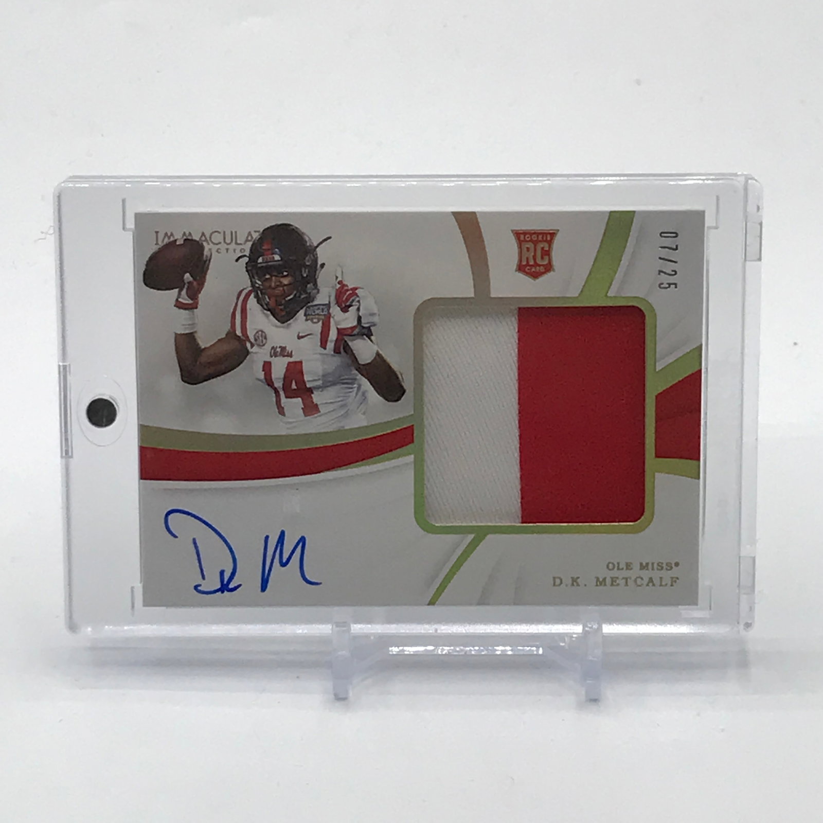 2019 PANINI IMMACULATE COLLECTION COLLEGIATE D.K METALF OLE MISS SIGNED PATCH ROOKIE CARD 07/25: Prices are in Canadian dollars