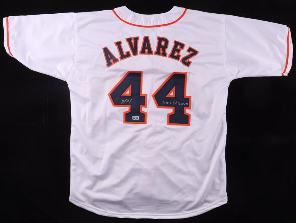 YORDAN ALVAREZ SIGNED HOUSTON ASTROS JERSEY - BECKETT COA: Prices are in Canadian dollars