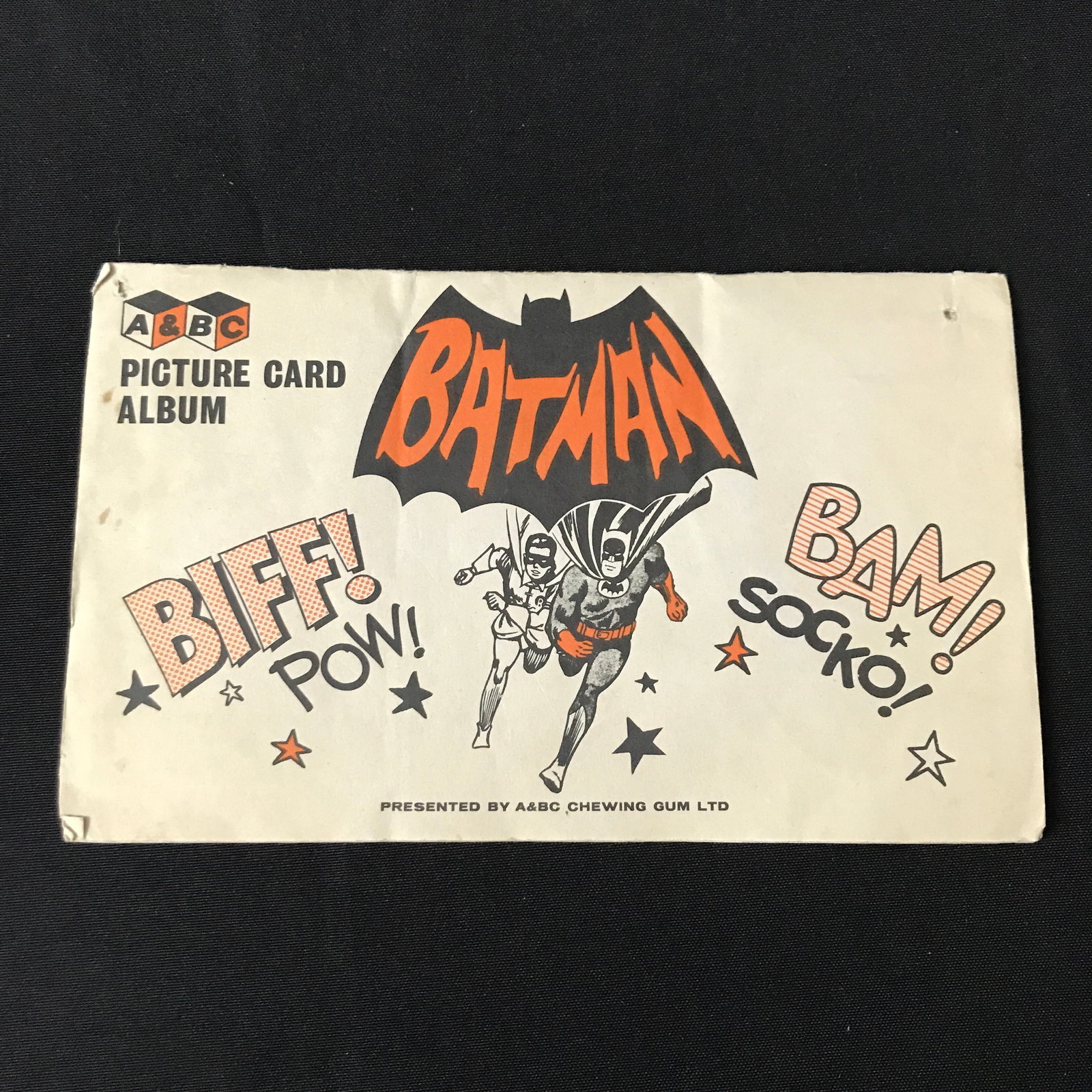 VERY RARE 1966 BAZOOKA BUBBLE GUM BATMAN COMPLETE SET WITH ALBUM (1 of 4)