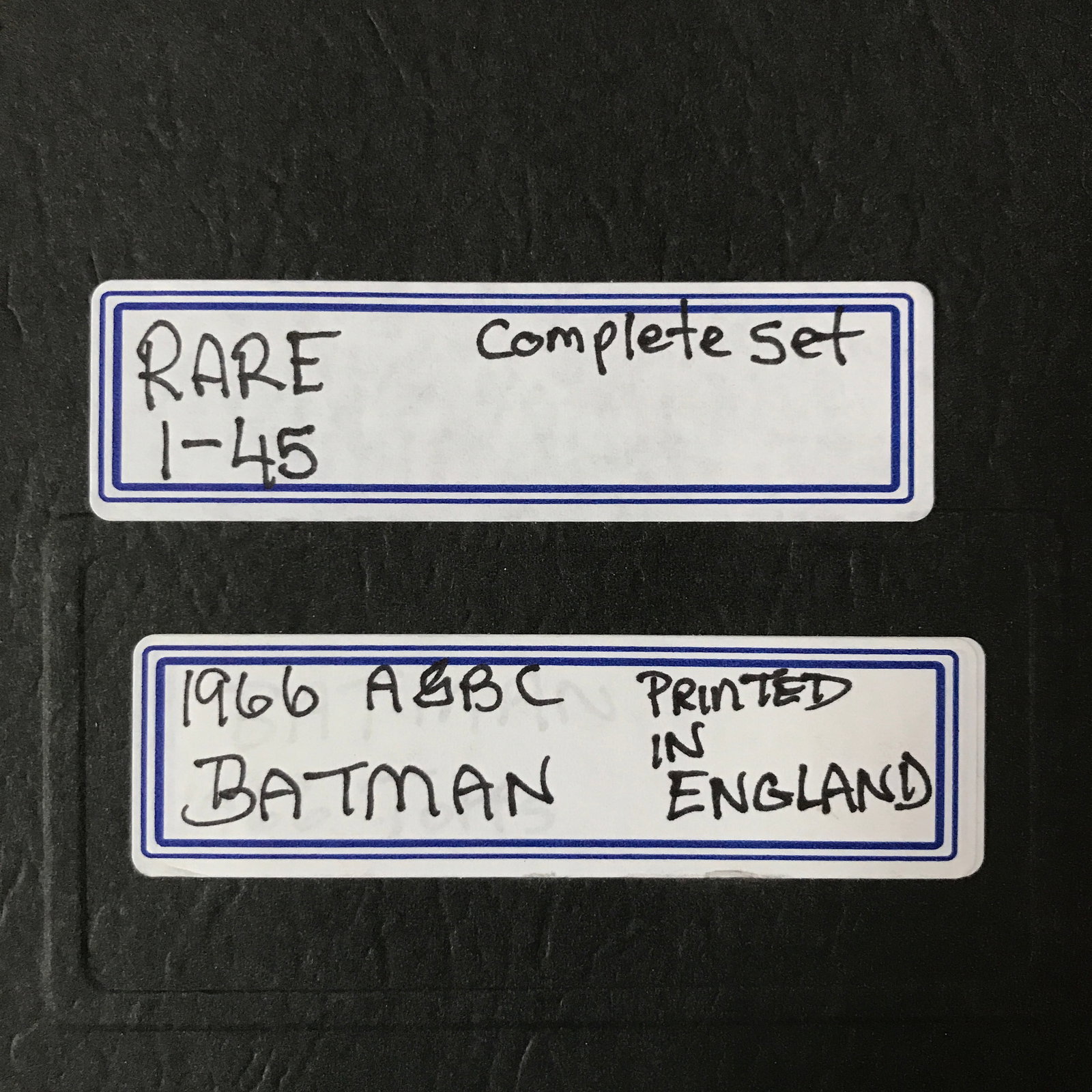 1996 A BBC BATMAN TRADING CARD SET COMPLETE 1-45 - PRINTED IN ENGLAND: Prices are in Canadian dollars