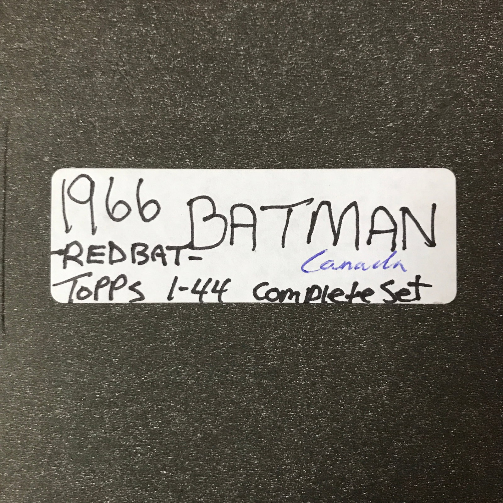 1966 TOPPS BATMAN REDBAT COMPLETE CARD SET 1-45 IN BINDER (1 of 3)