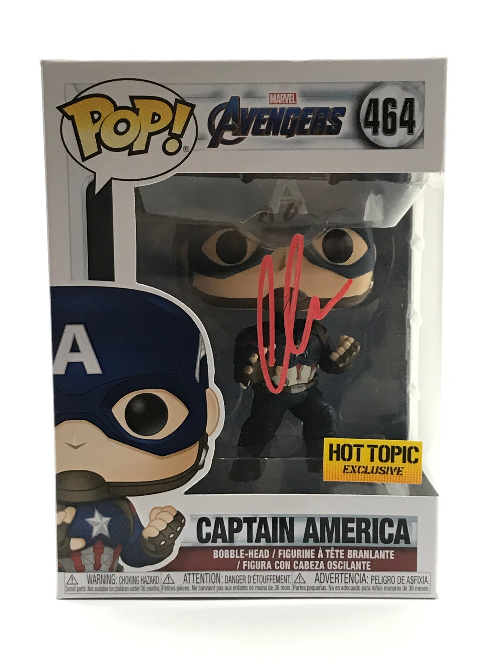 CHRIS EVANS SIGNED CAPTAIN AMERICA FUNKO POP - HOLLYWOOD COA (1 of 2)