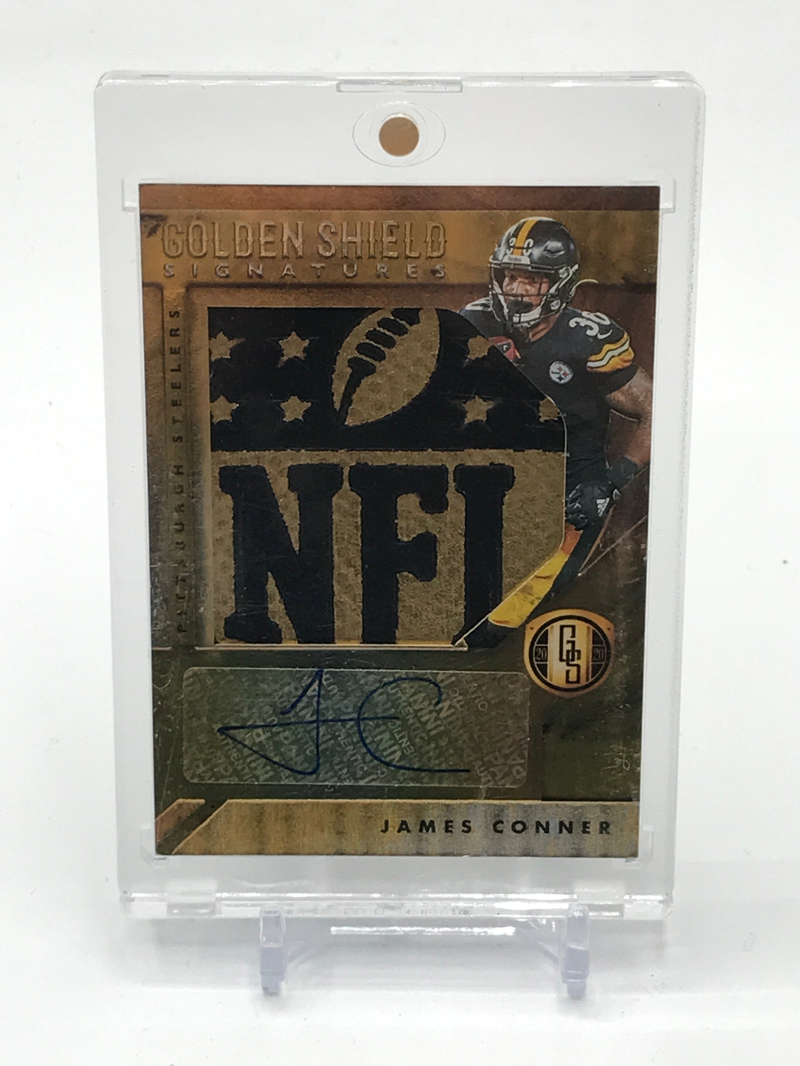 1 OF 1 2020 PANINI GOLD STANDARD JAMES CONNER SIGNED ROOKIE PATCH AUTO SHIELD: Prices are in Canadian dollars