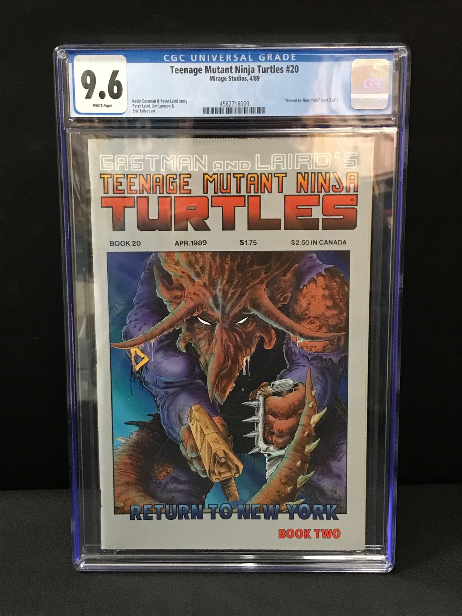 TEENAGE MUTANT NINJA TURTLES #20 BY MIRAGE STUDIOS - CGC GRADE 9.6: Prices are in Canadian dollars