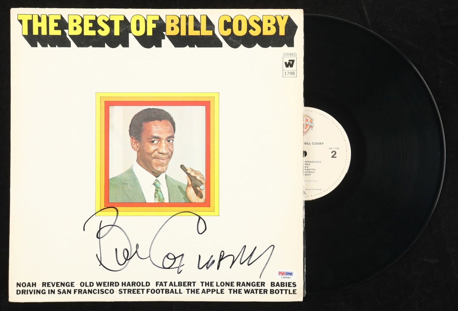 BILL COSBY SIGNED VINYL RECORD - PSA COA: Prices are in Canadian dollars