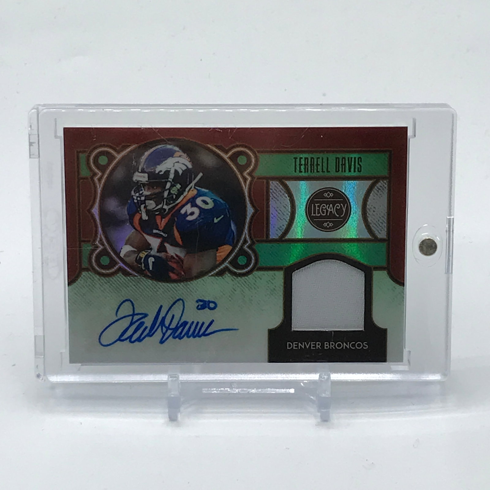 2020 PANINI LEGACY FOOTBALL TERRELL DAVIS SIGNED PATCH TRADING CARD 05/10: Prices are in Canadian dollars