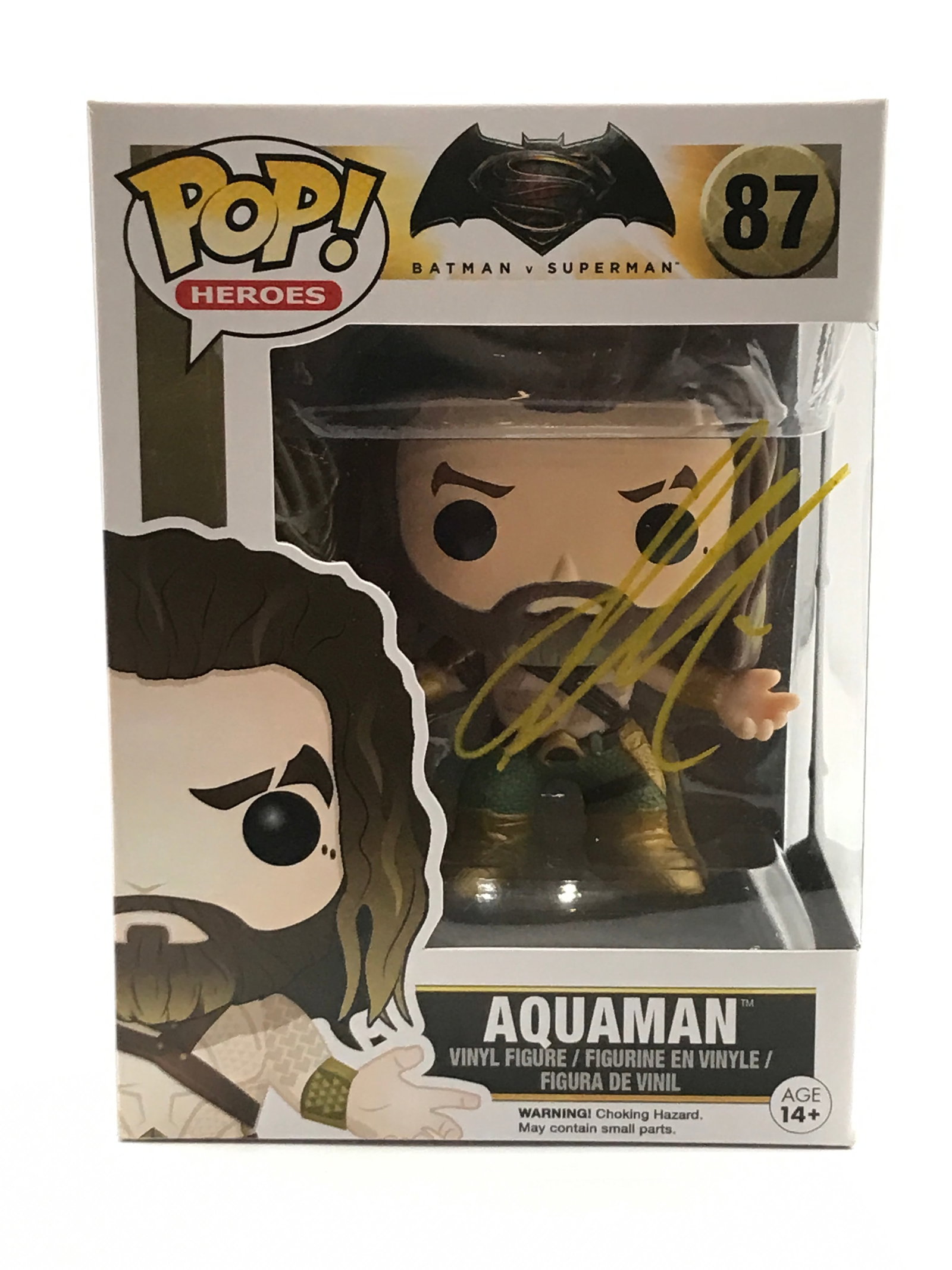 JASON MAMOA SIGNED AQUAMAN FUNKO POP - KB COA (1 of 2)