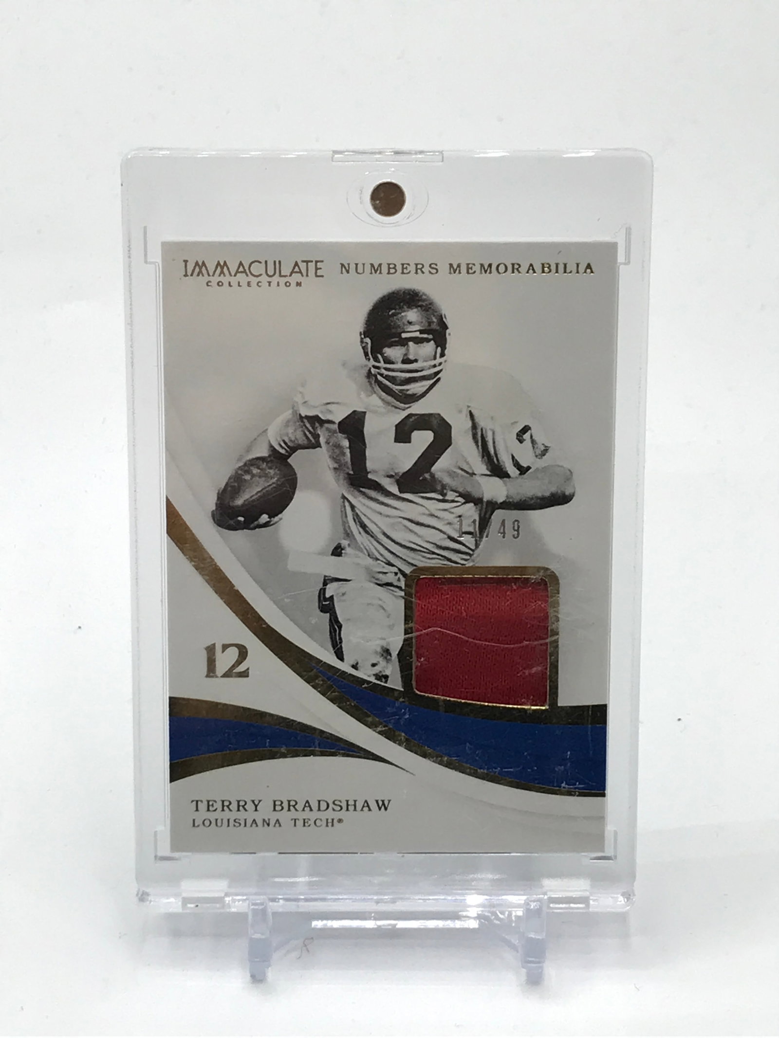 2019 PANINI IMMACULATE COLLECTION COLLEGIATE TERRY BRADSHAW PATCH CARD 11/49: Prices are in Canadian dollars