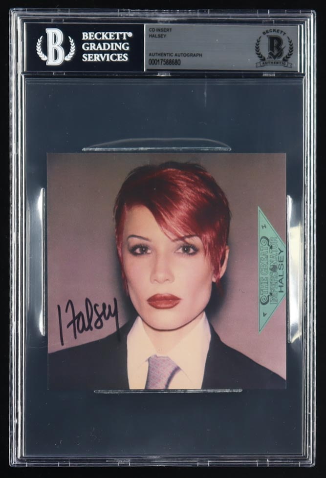 HALSEY SIGNED CD INSERT - BECKETT ENCAPSULATED: Prices are in Canadian dollars