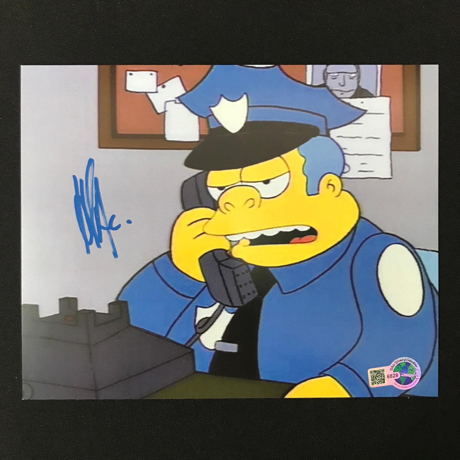 HANK AZARIA SIGNED SIMPSONS 8X10 - WWOC COA: Prices are in Canadian dollars