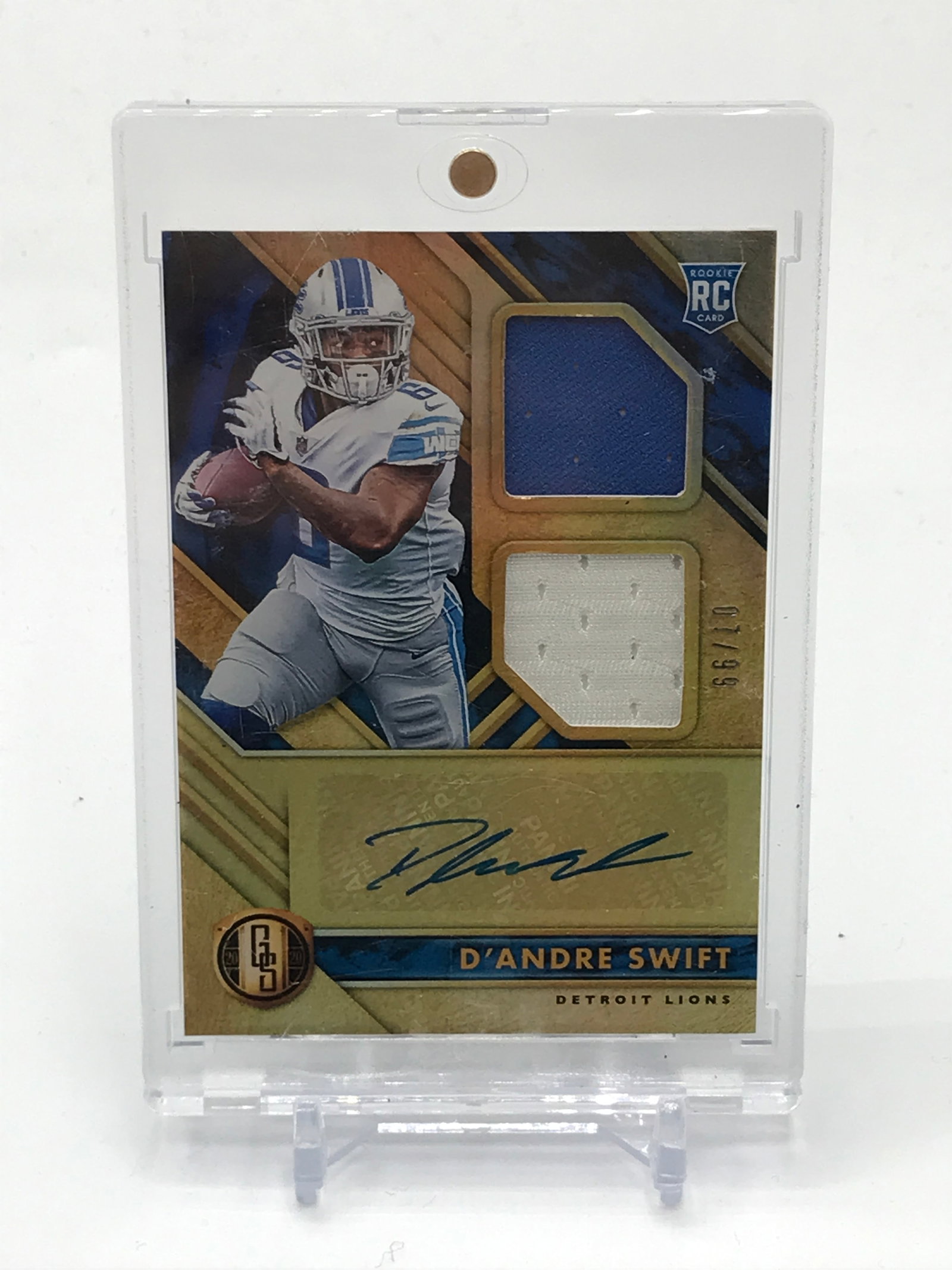2020 PANINI GOLD STANDARD FOOTBALL D'ANDRE SWIFT SIGNED ROOKIE PATCH TRADING CARD 07/99: Prices are in Canadian dollars