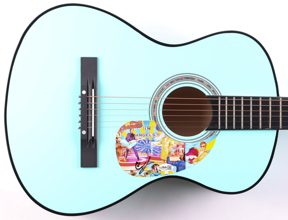 ELTON JOHN SIGNED ACOUSTIC GUITAR - JSA COA (1 of 3)