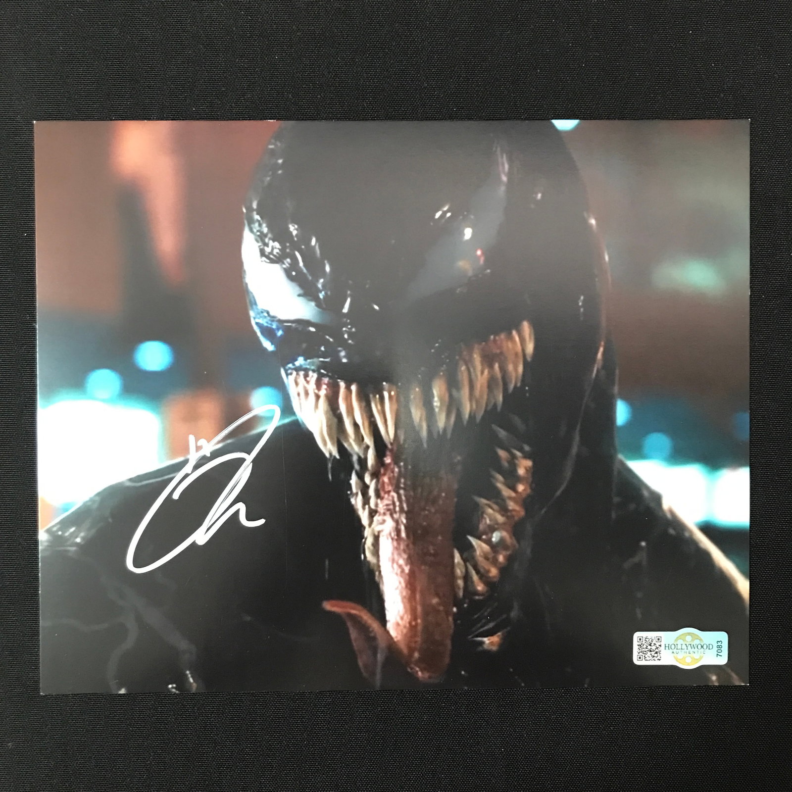 TOM HARDY SIGNED VENOM 8X10 - HOLLYWOOD COA (1 of 1)