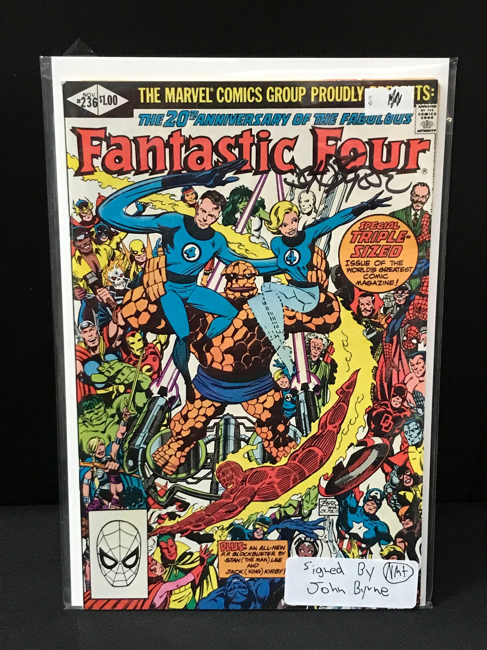 THE FANTASTIC FOUR #236 SIGNED BY JOHN BYRNE - MARVEL COMICS: Prices are in Canadian dollars