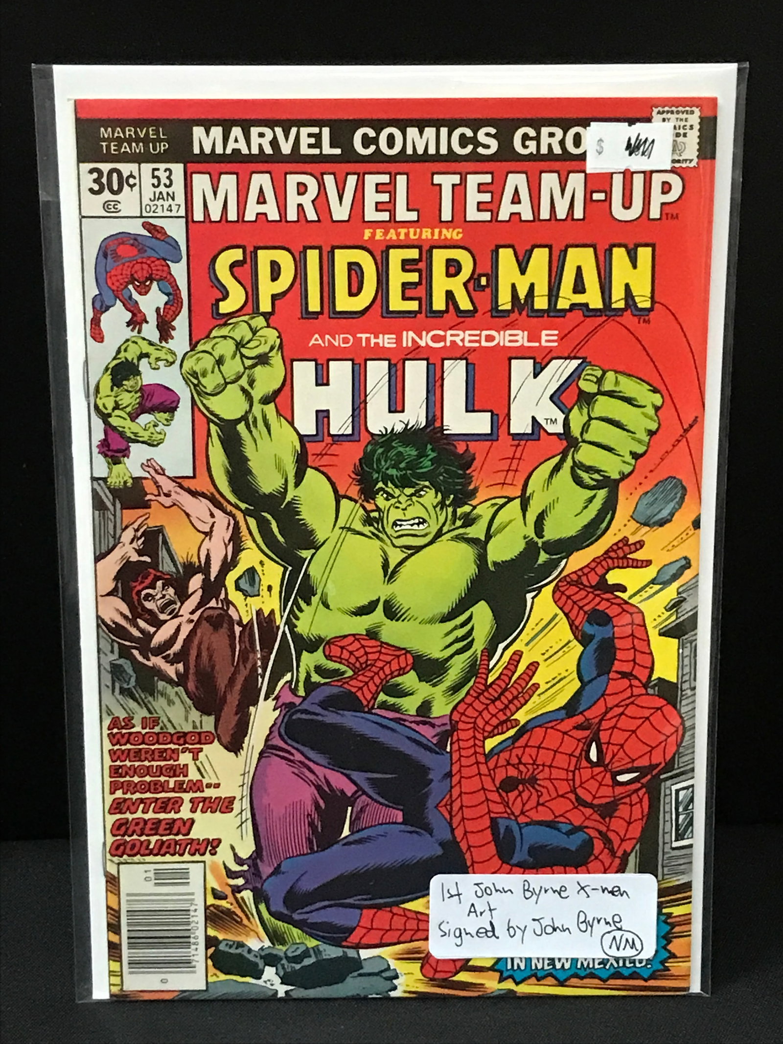 MARVEL TEAM UP #53 1ST JOHN BRYNE X-MEN ART & SIGNED BY JOHN BRYNE - MARVEL COMICS: Prices are in Canadian dollars