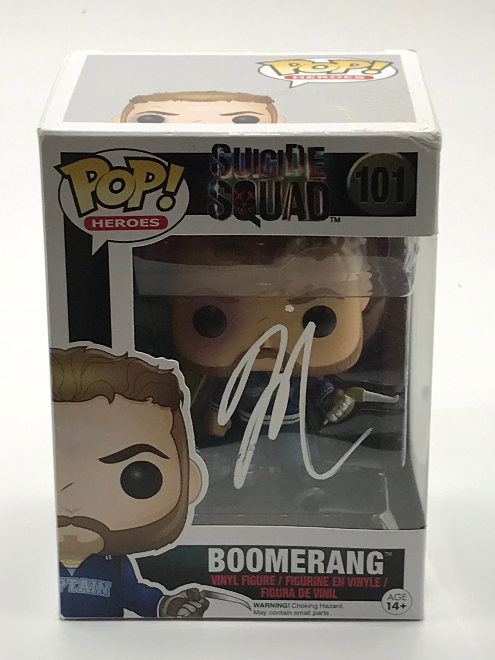 JAI COURTNEY SIGNED BOOMERANG SUICIDE SQUAD FUNKO POP - KB COA (1 of 2)