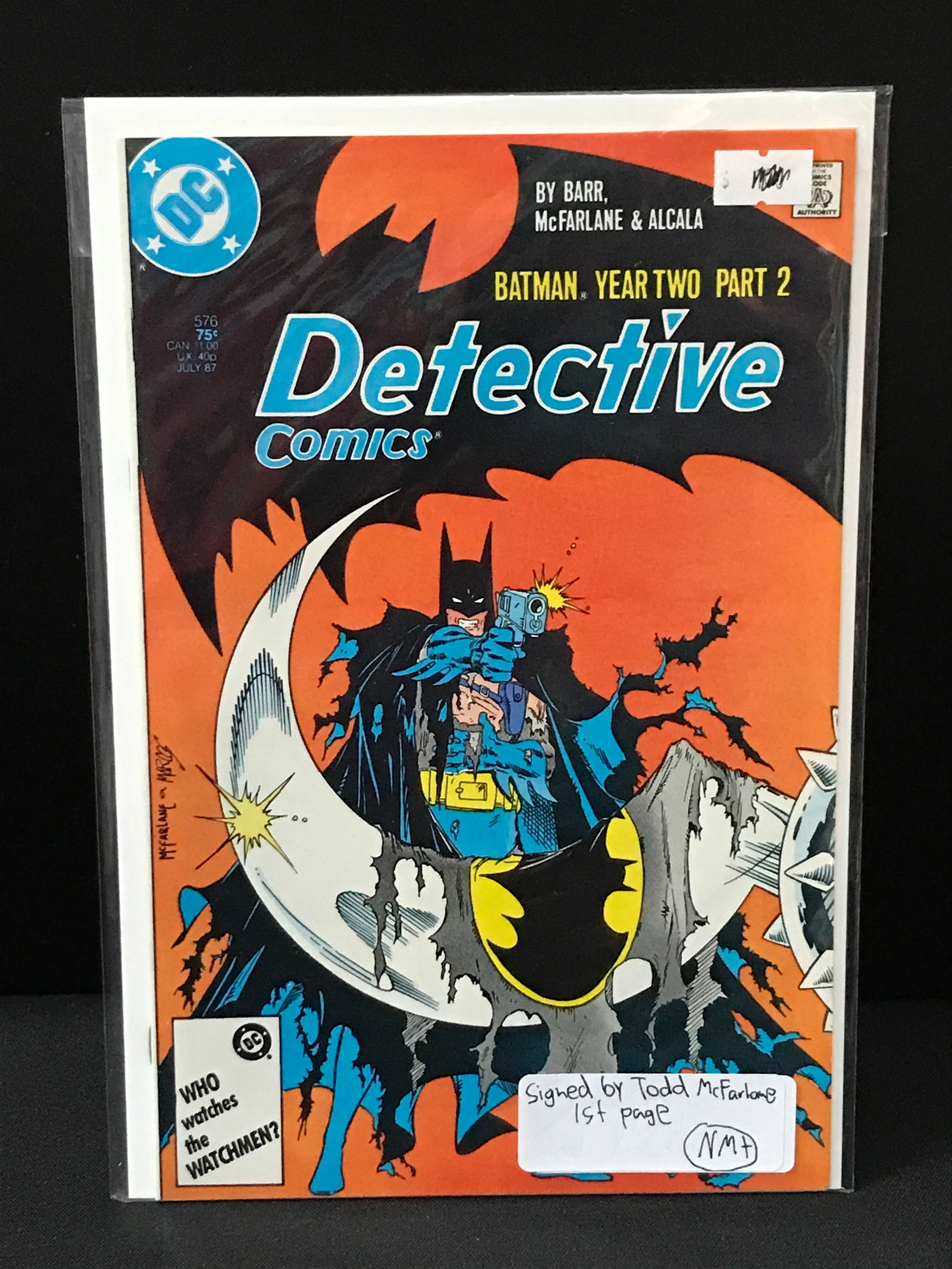 DETECTIVE COMICS YEAR 2 PART 2 SIGNED BY TODD MCFARLANE ON 1ST PAGE - DC COMICS: Prices are in Canadian dollars