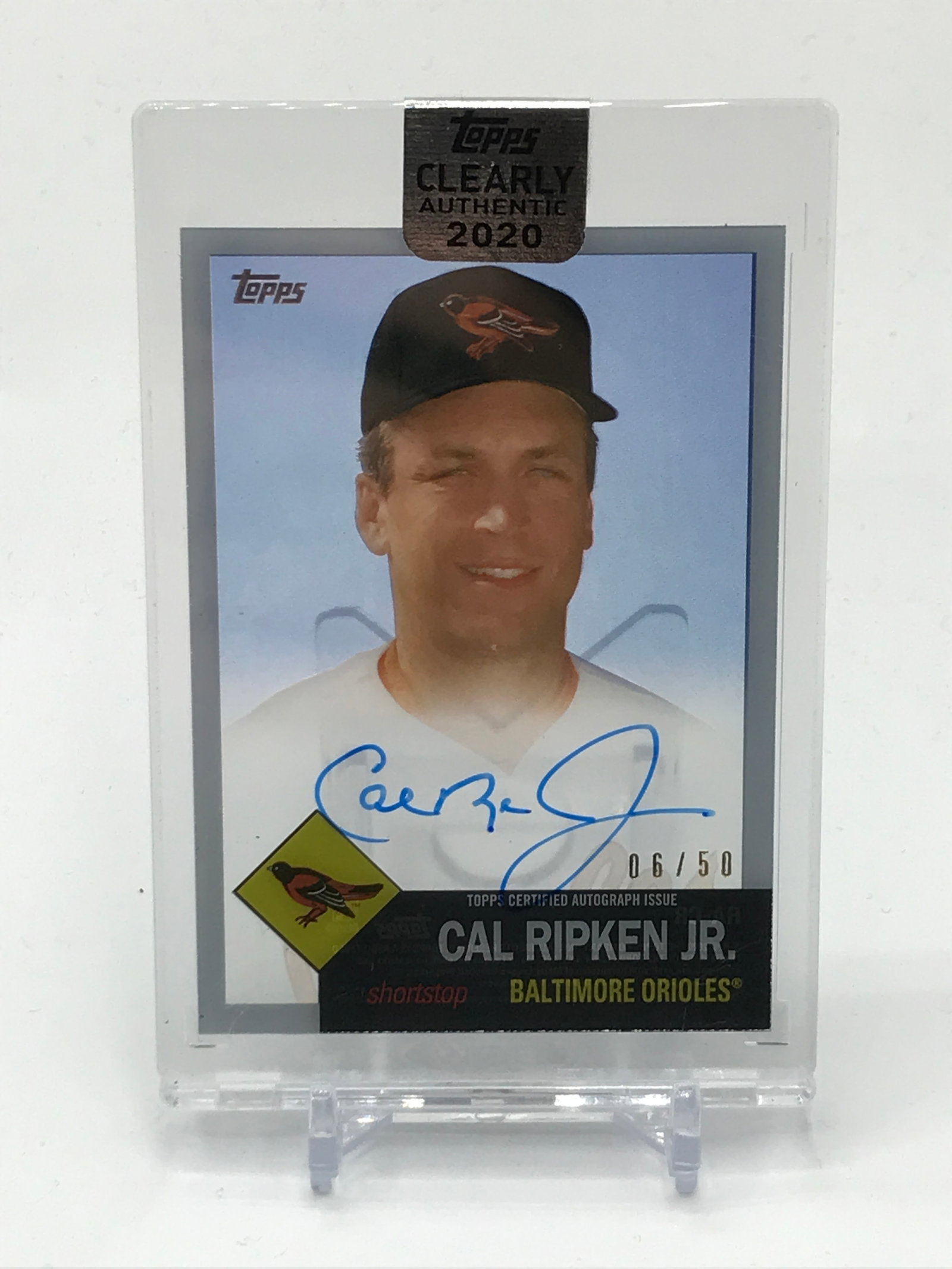 2020 TOPPS CAL RIPKEN JR SIGNED TRADING CARD 06/50: Prices are in Canadian dollars
