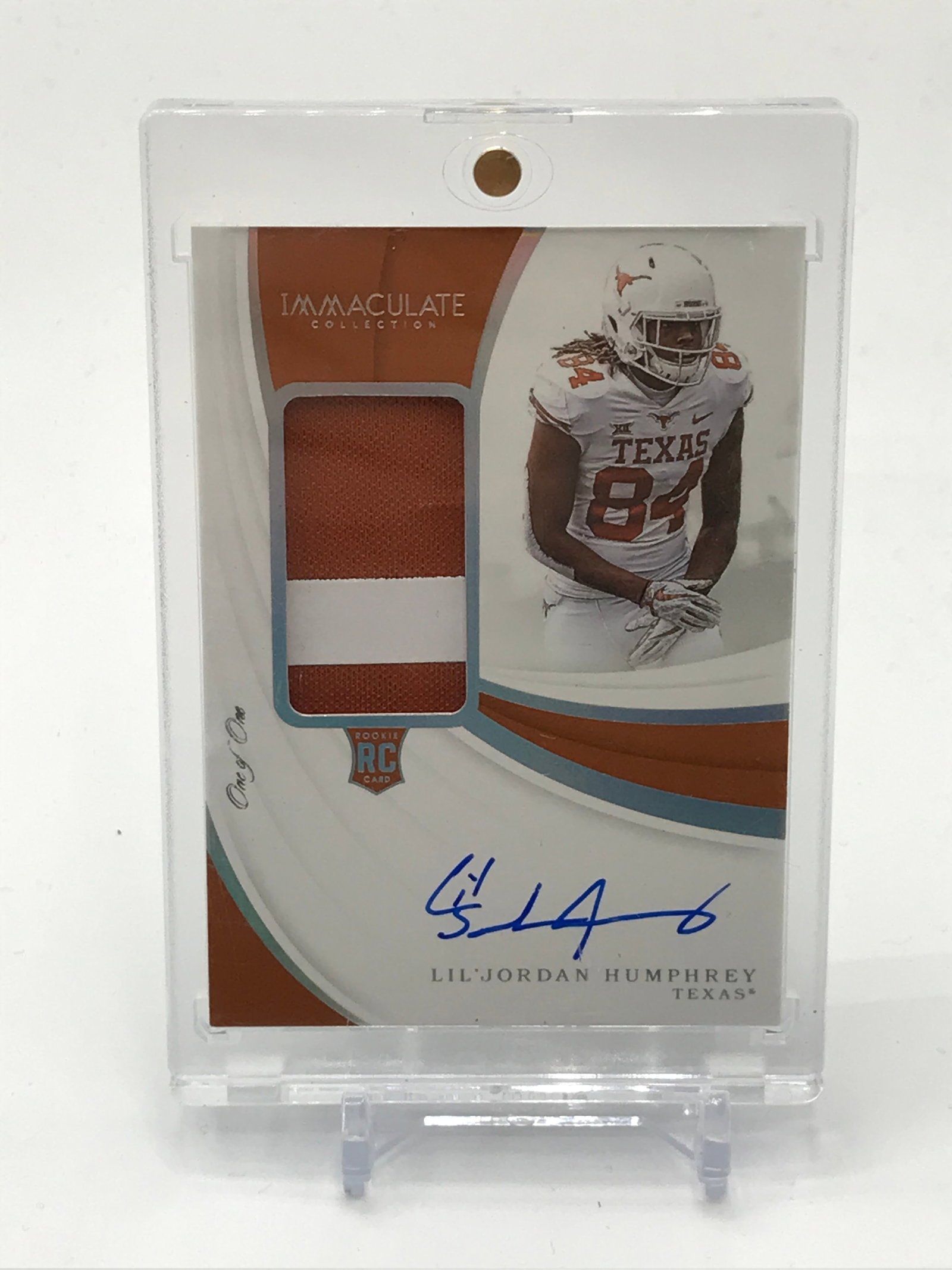 2019 PANINI IMMACULATE COLLECTION COLLEGIATE LIL'JORDAN HUMPHREY SIGNED PATCH ROOKIE CARD 1/1: Prices are in Canadian dollars