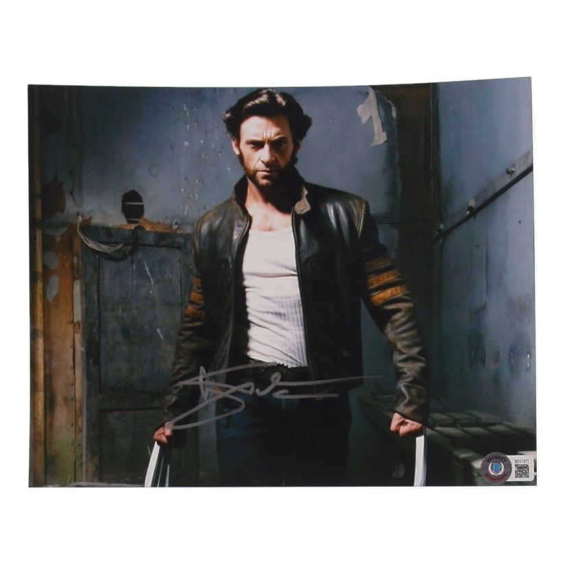 HUGH JACKMAN SIGNED WOLVERINE 8X10 - BECKETT COA: Prices are in Canadian dollars
