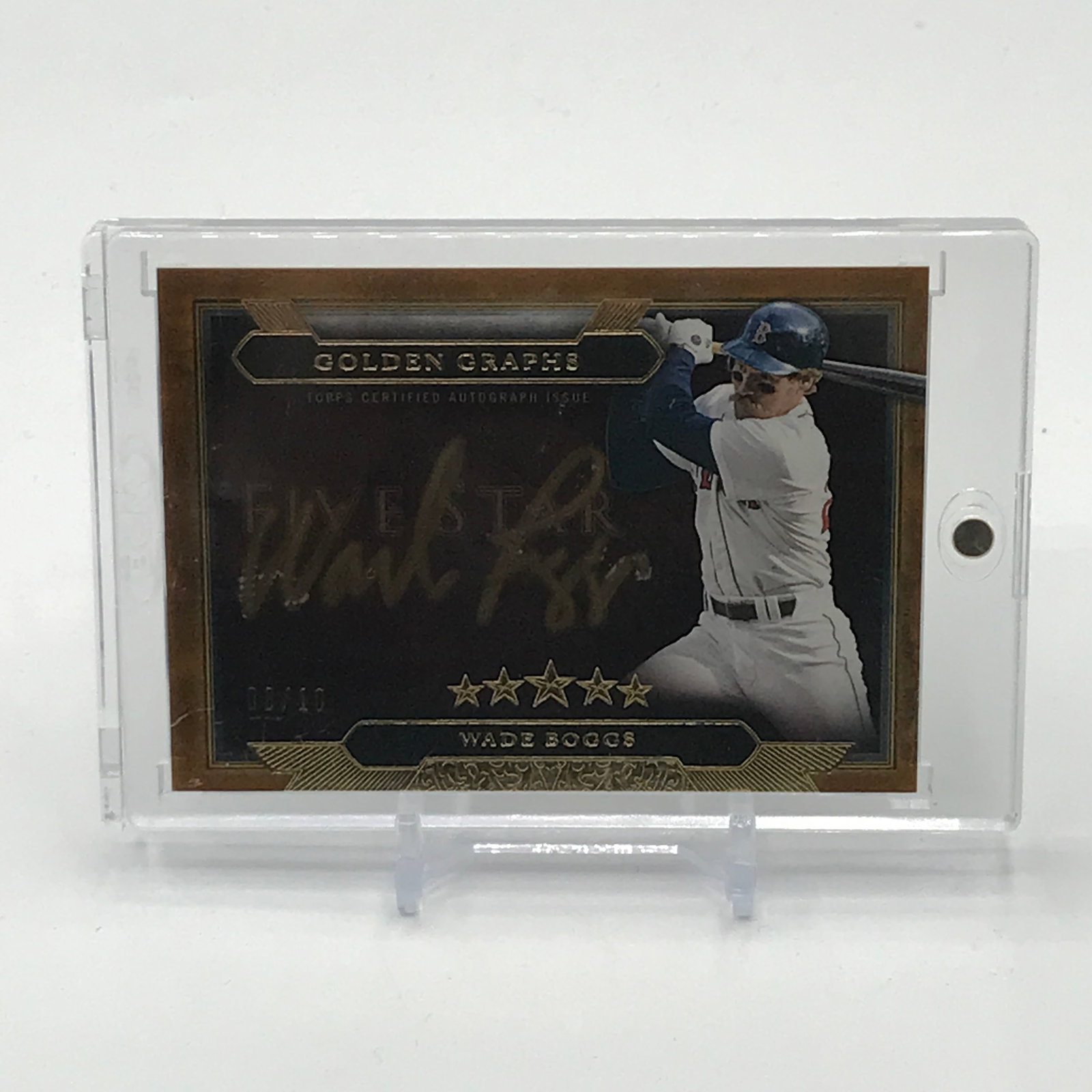 2020 TOPPS GOLDEN GRAPHS SIGNED WADE BOGGS TRADING CARD 08/10: Prices are in Canadian dollars