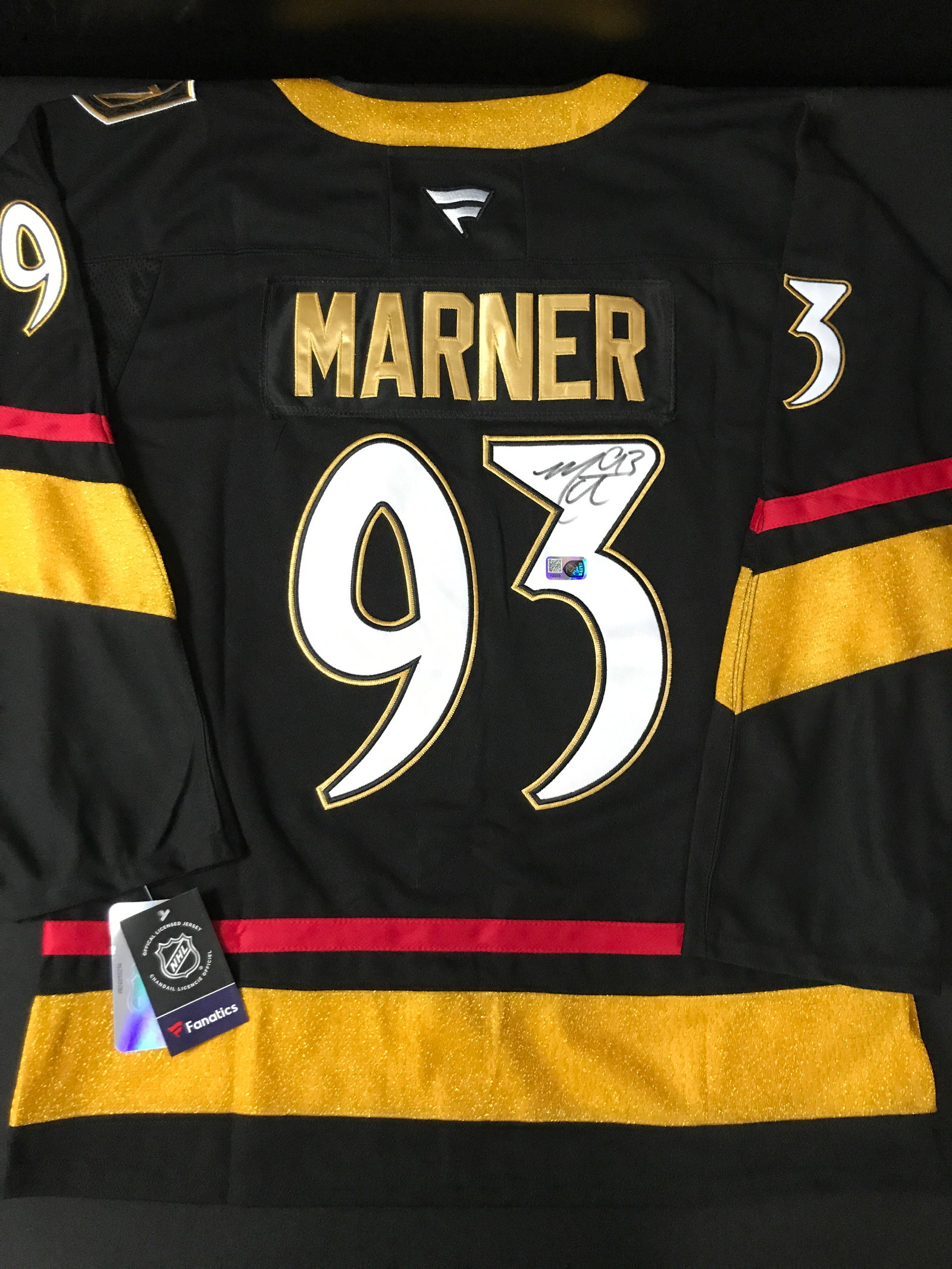 MITCH MARNER SIGNED LAS VEGAS KNIGHTS CUSTOM JERSEY - ELITE SPORTS COA: Prices are in Canadian dollars