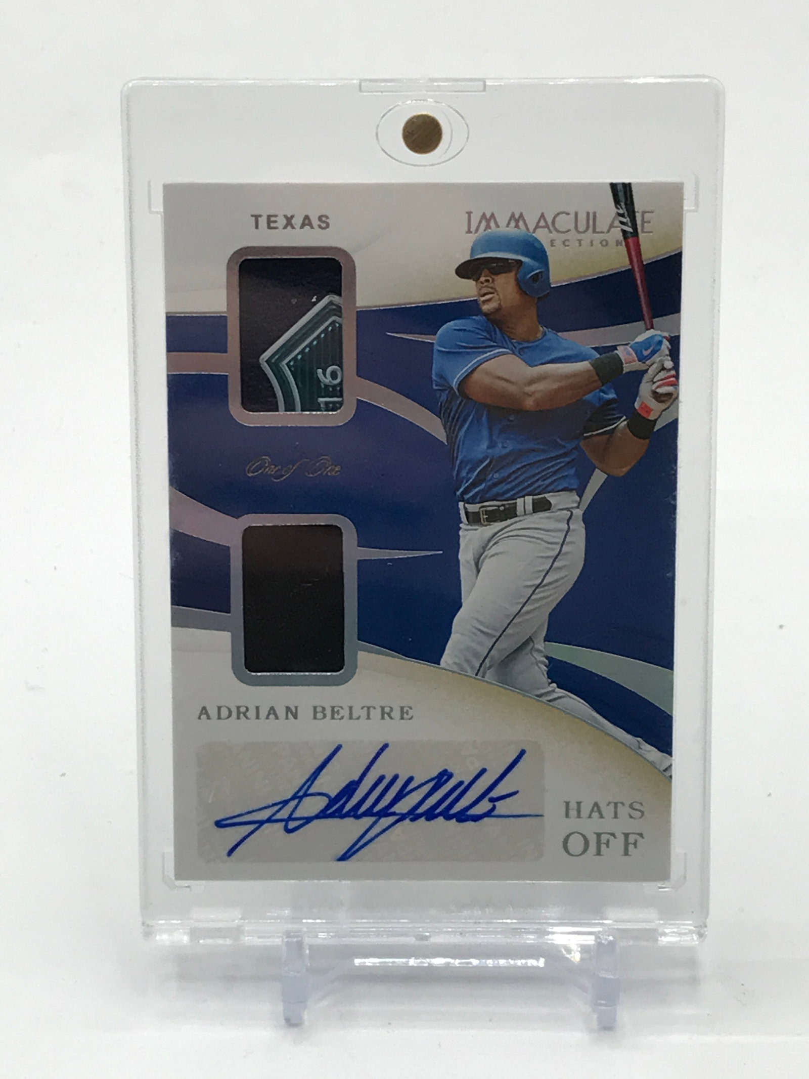 2020 PANINI IMMACULATE COLLECTION BASEBALL ADRIAN BELTRE SIGNED PATCH TRADING CARD 1/1: Prices are in Canadian dollars