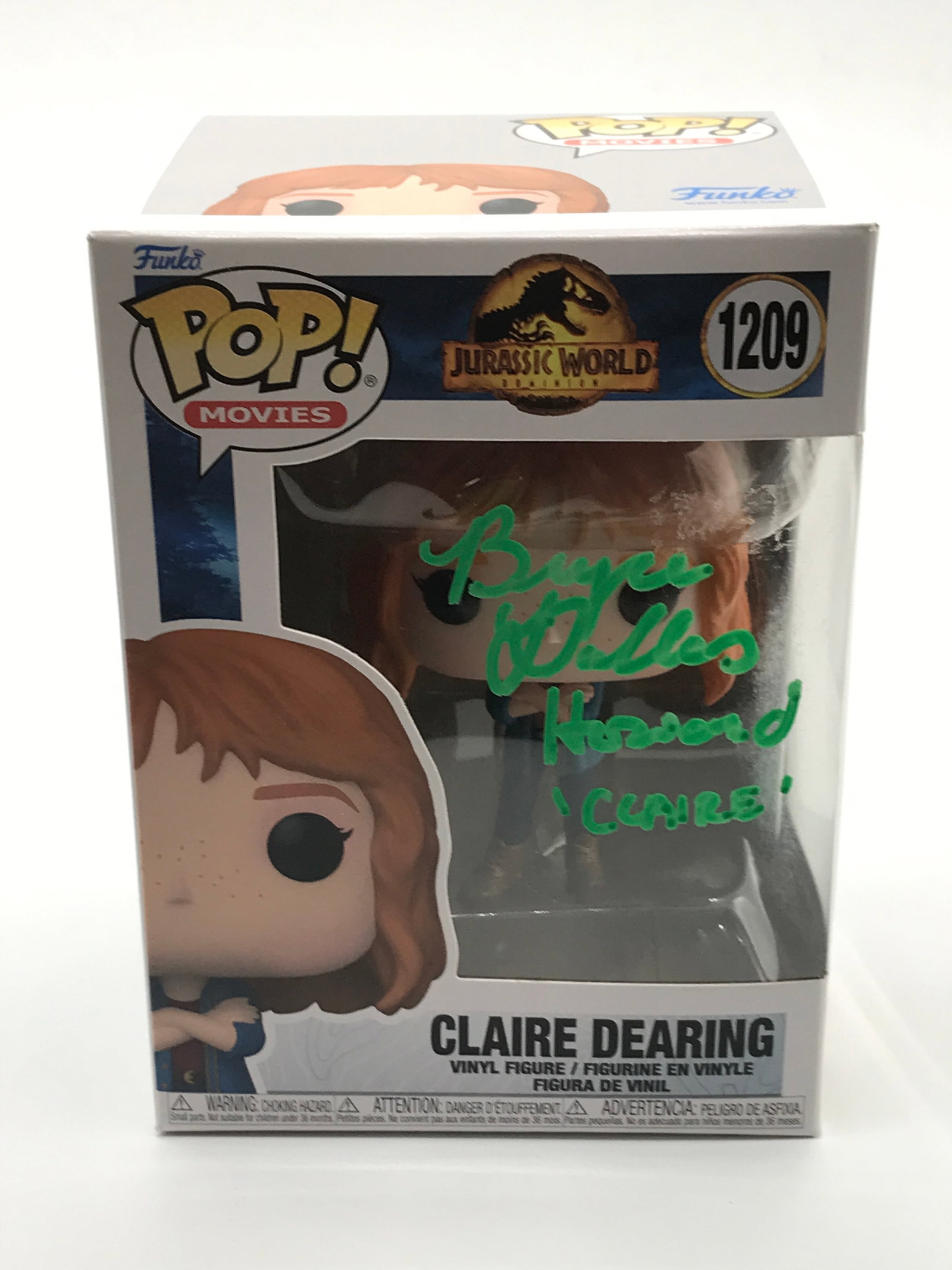 BRYCE DALLAS HOWARD SIGNED CLAIRE DEARING JURASSIC PARK FUNKO POP - WWOC COA: Prices are in Canadian dollars
