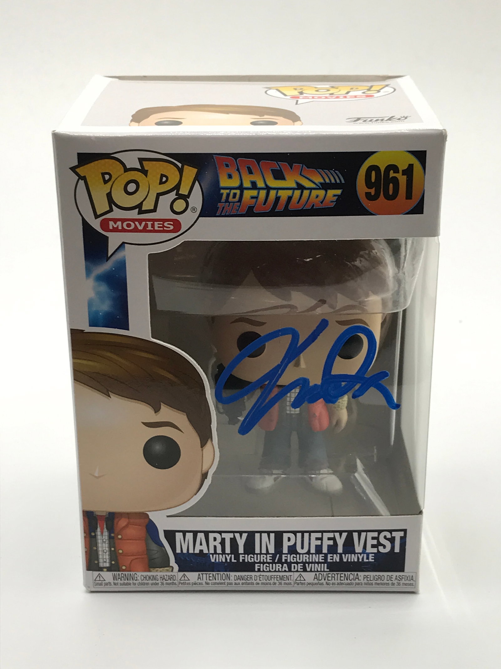 MICHAEL J FOX SIGNED MARTY BACK TO THE FUTURE FUNKO POP - WWOC COA: Prices are in Canadian dollars