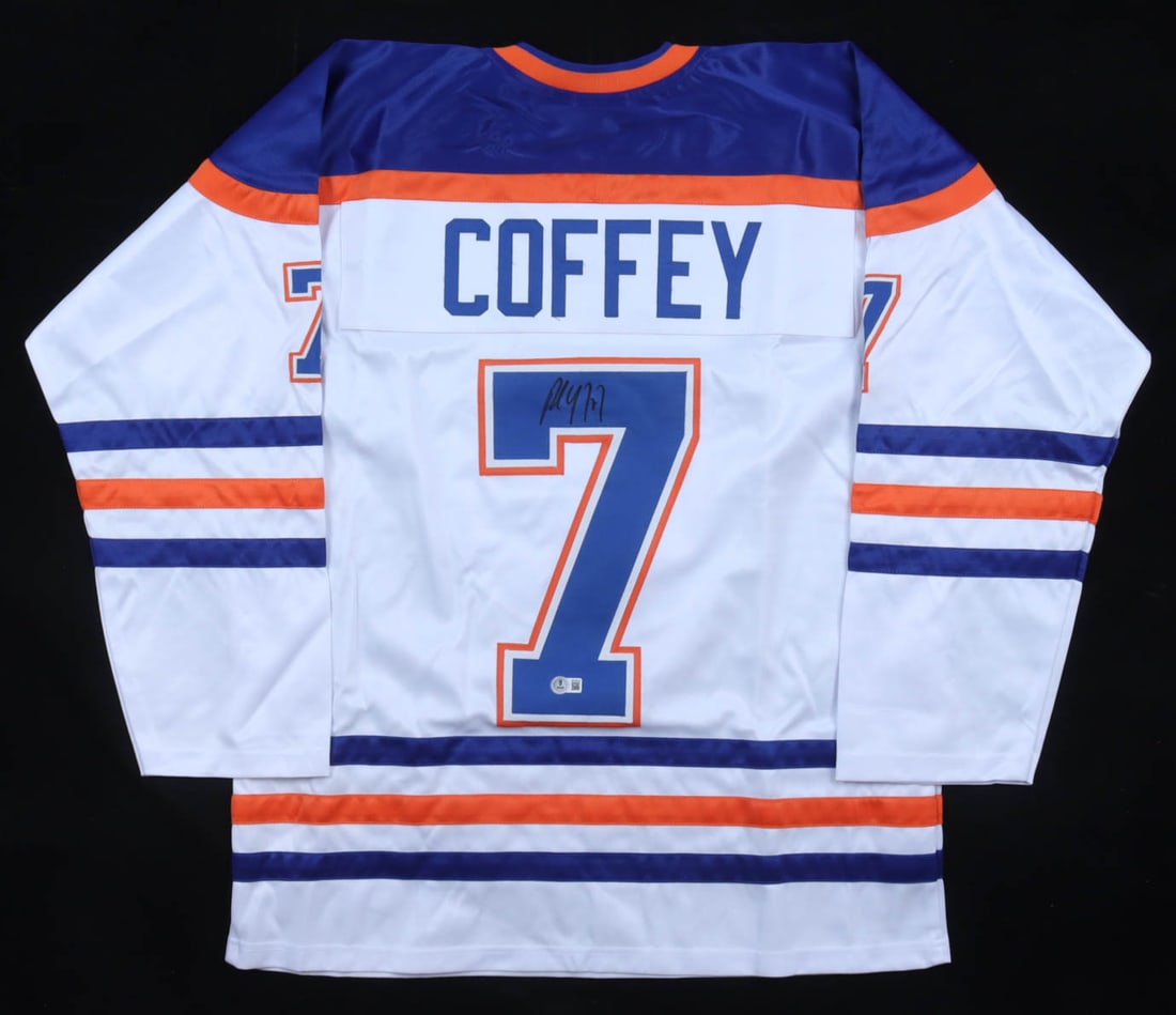 PAUL COFFEY SIGNED EDMONTON OILERS JERSEY - BECKETT COA (1 of 3)